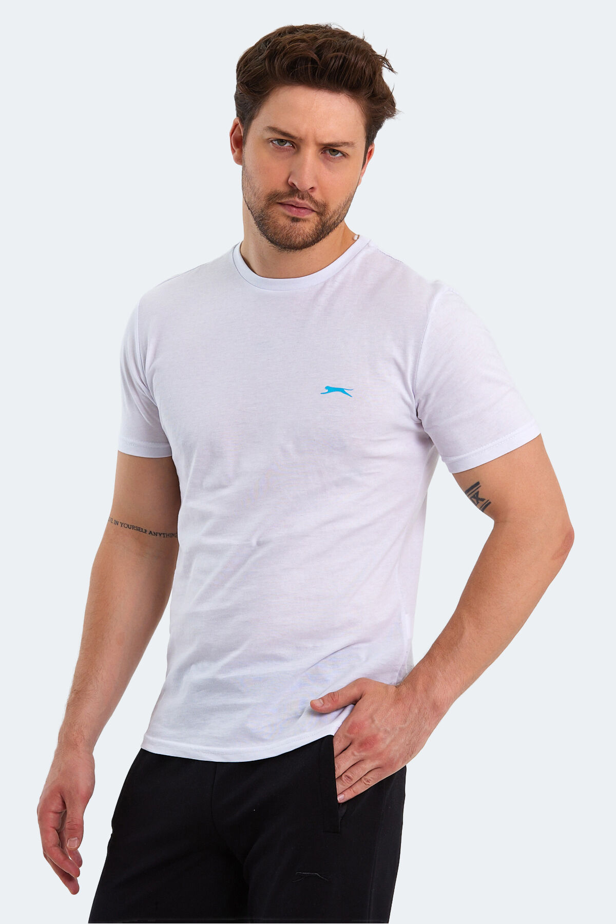 Slazenger PANCO I Erkek  Beyaz Tişört