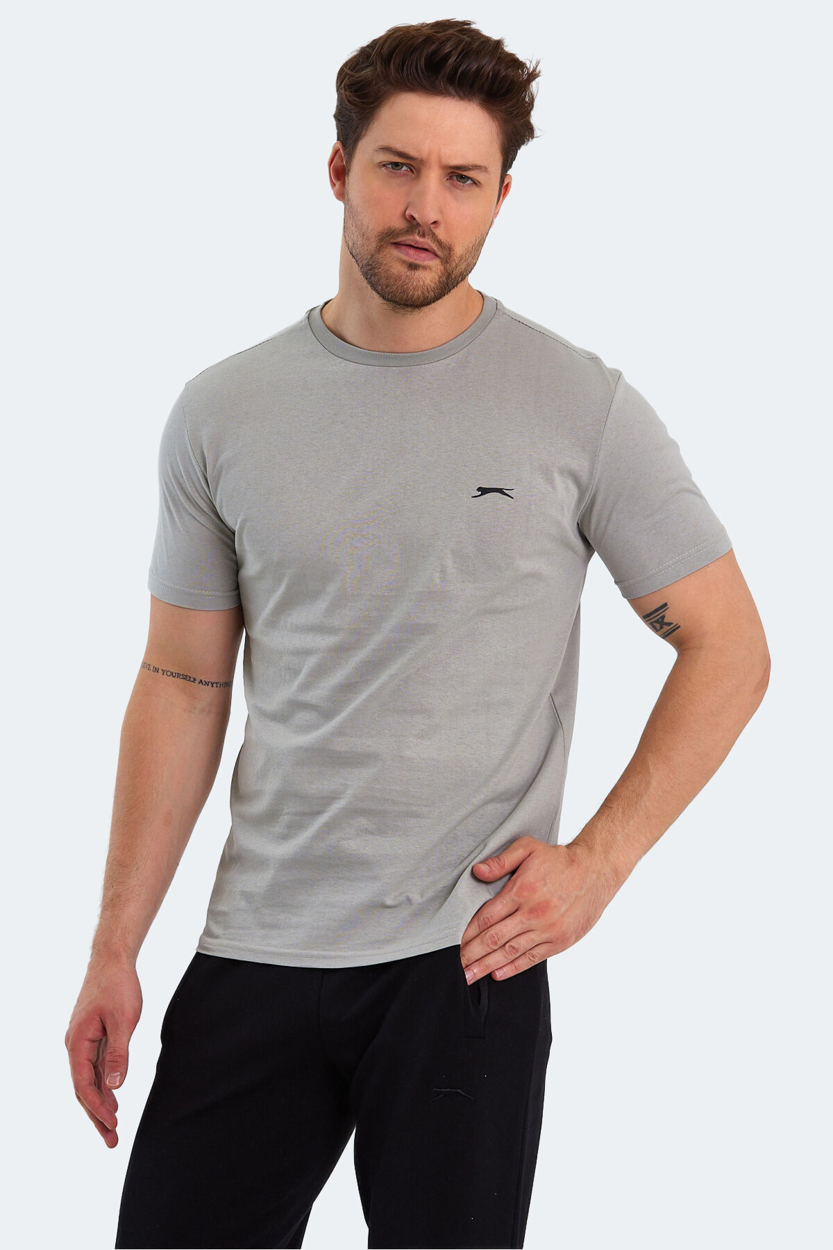 Slazenger PANCO I Erkek  Gri Tişört