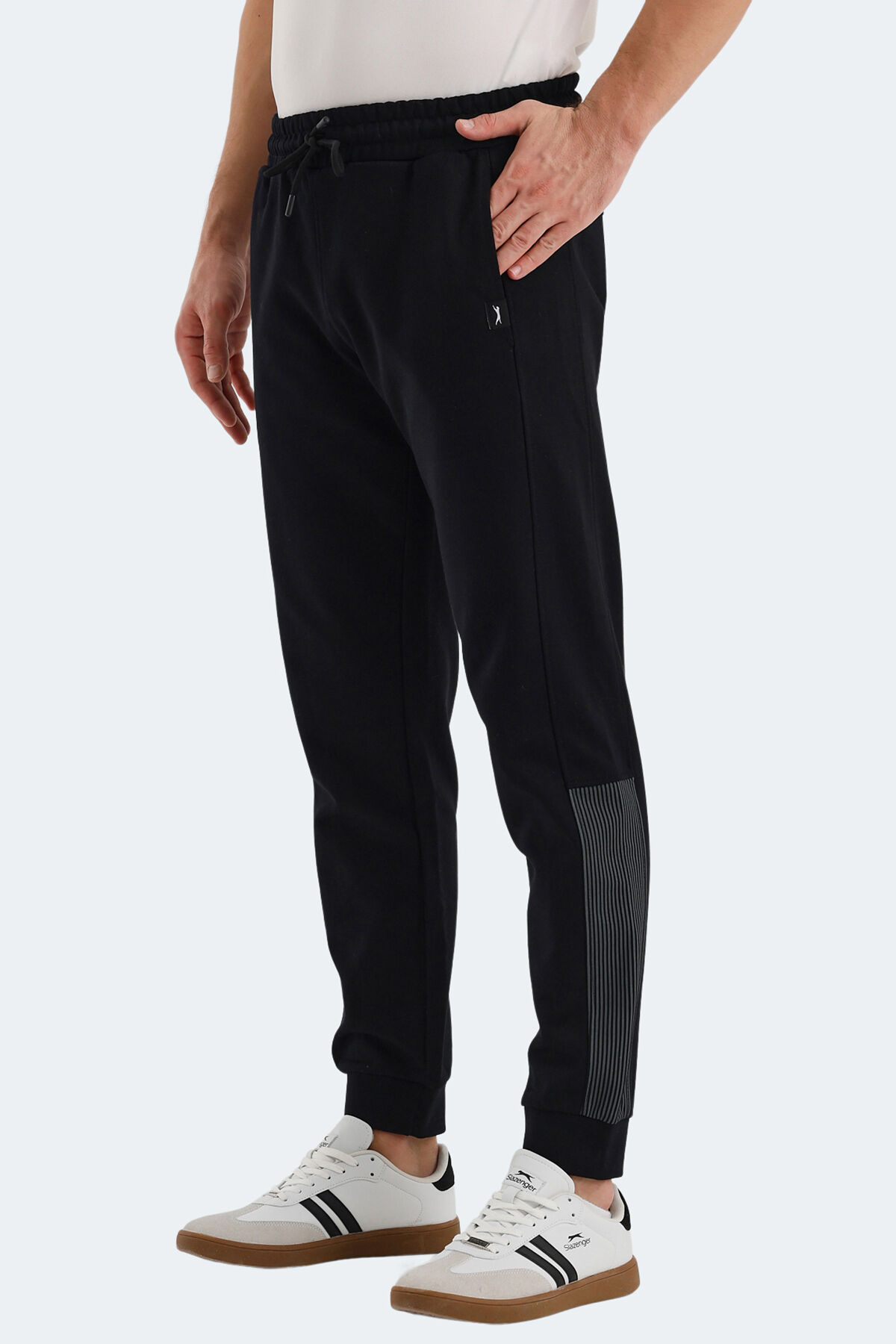 Slazenger PHILO IN Erkek Cepli Siyah Eşofman Altı