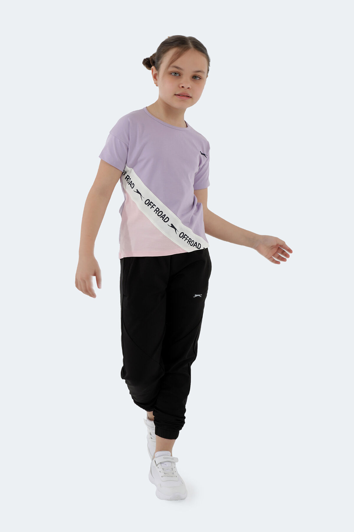 Slazenger PINA Kız Çocuk  Lila Tişört