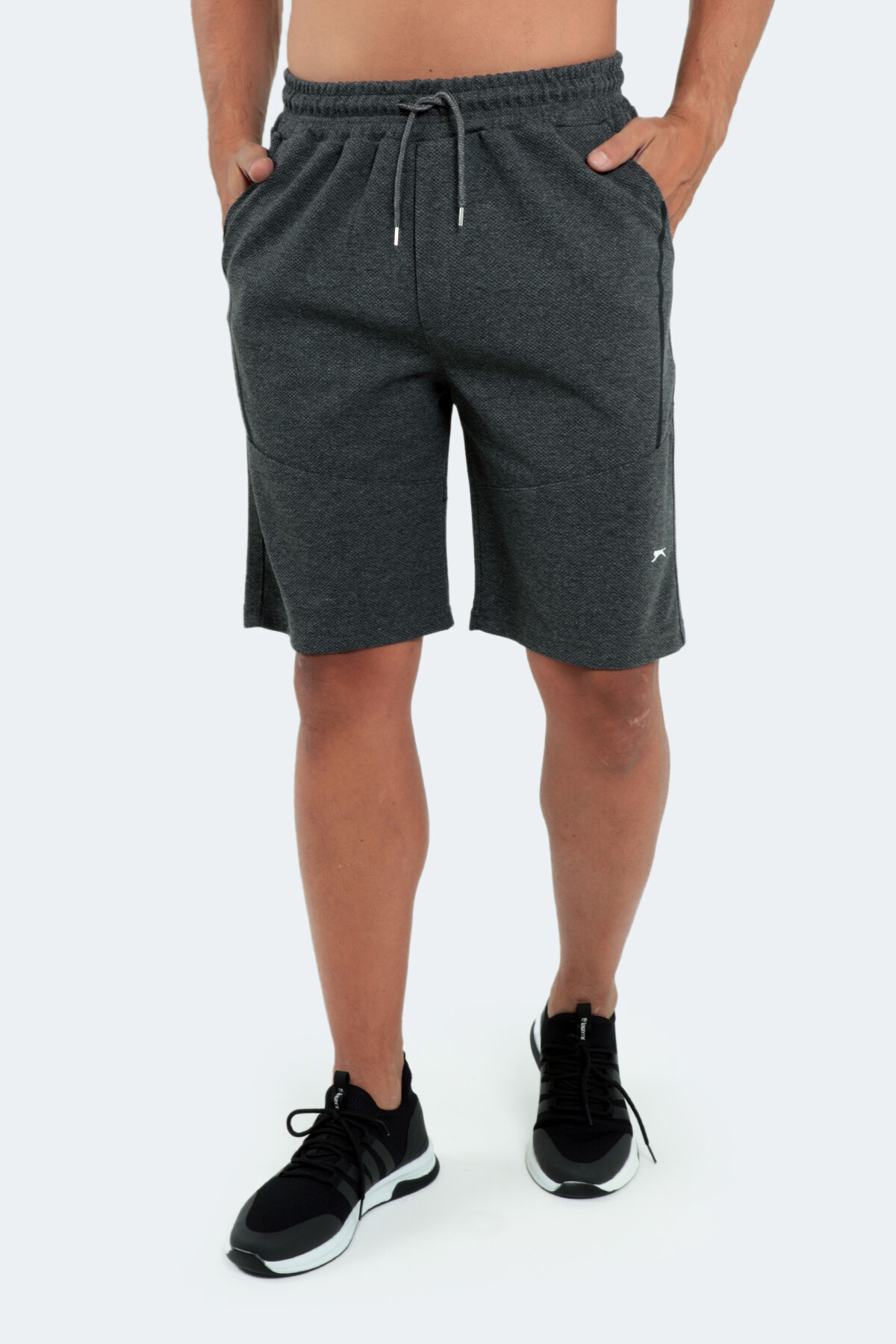 Slazenger PLUTO Erkek Cepli Koyu Gri Şort