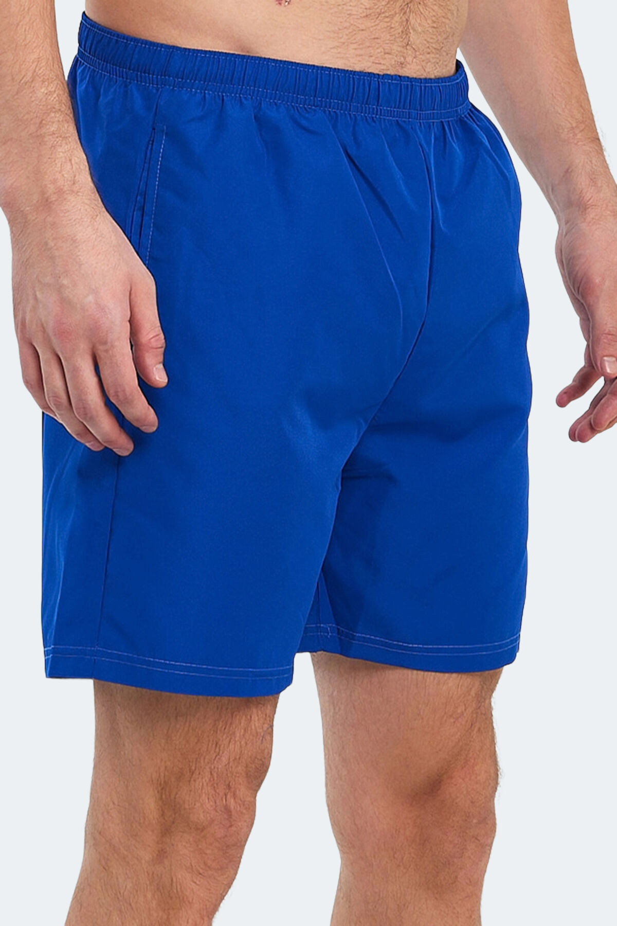 Slazenger RABI IN Erkek Cepli Deniz Şortu Saks Mavi Mayo