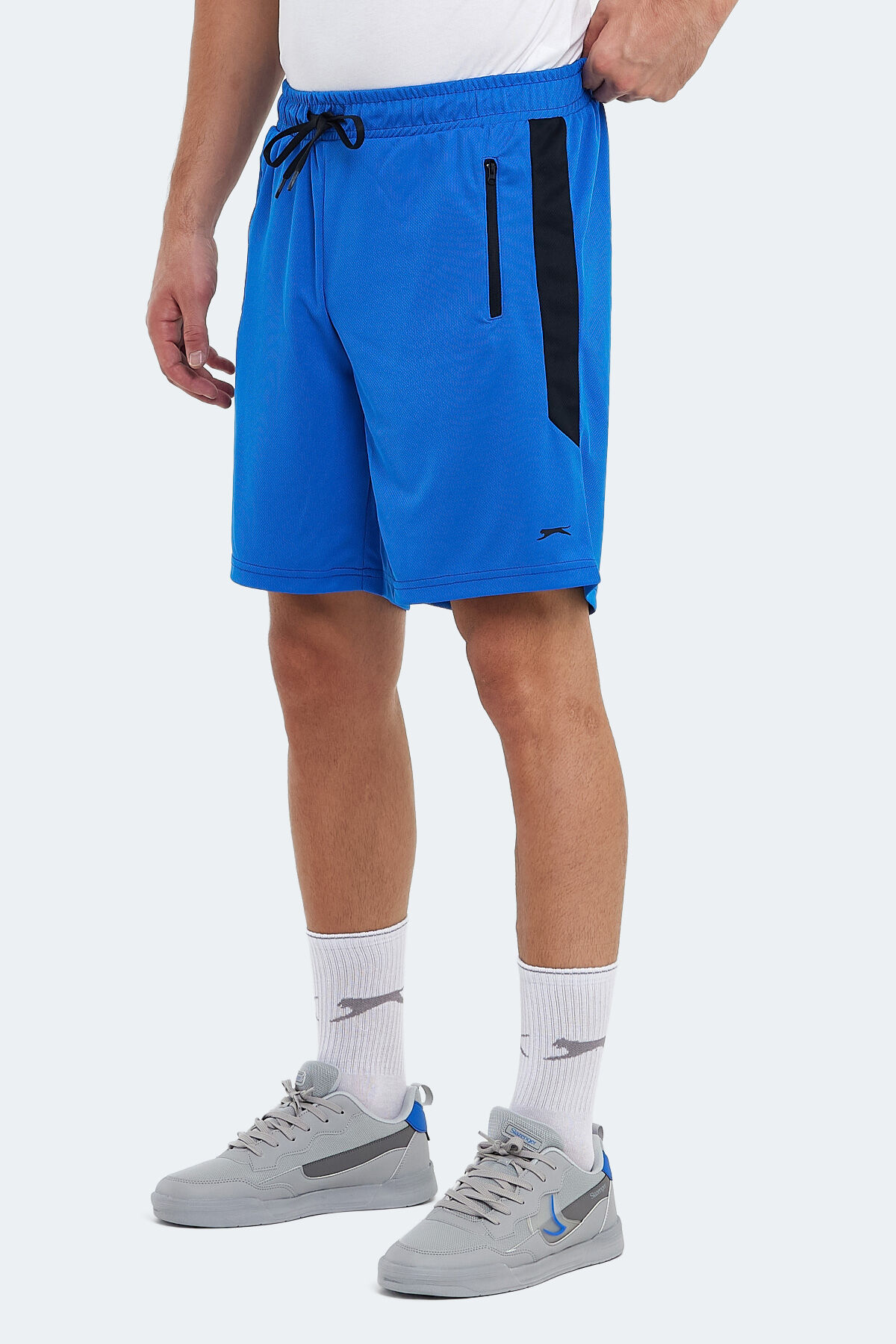Slazenger RAKESH IN Erkek Cepli Fıtness Saks Mavi Şort