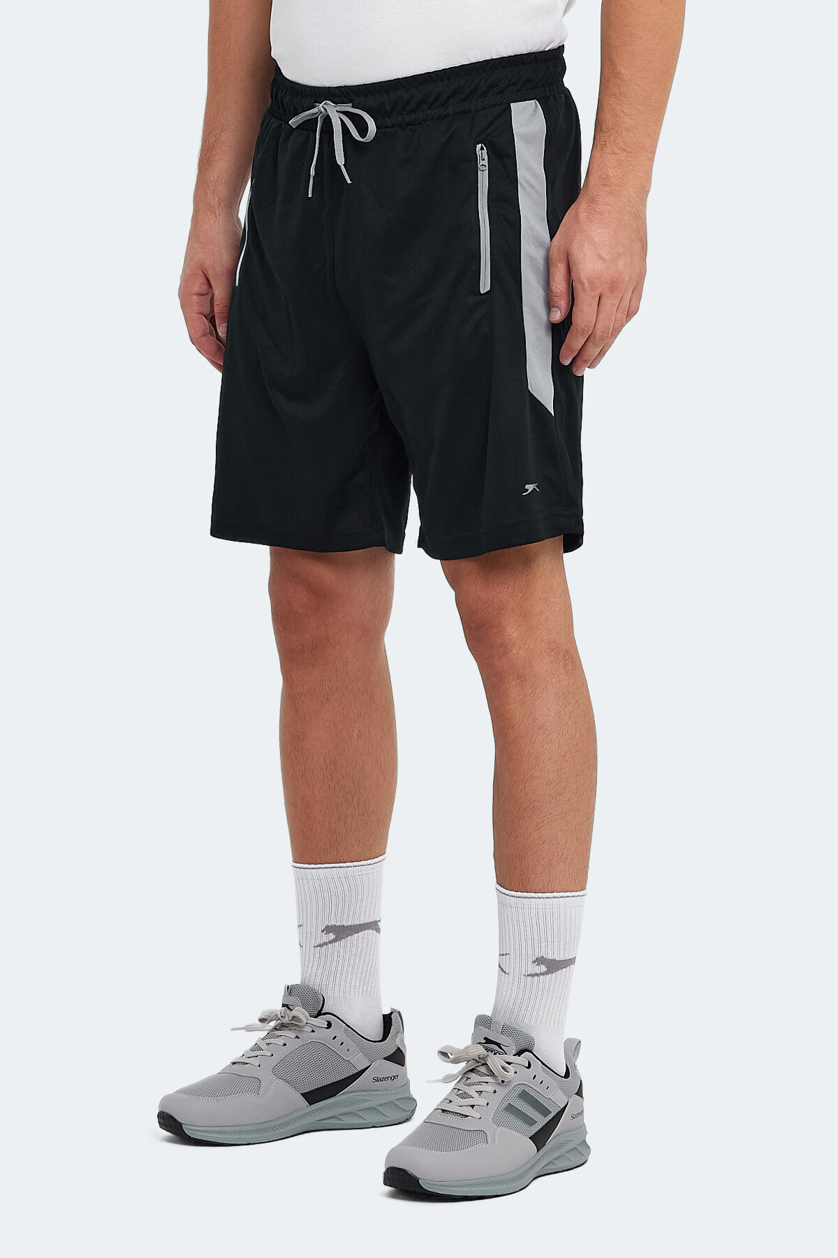 Slazenger RAKESH IN Erkek Cepli Fıtness Siyah Şort
