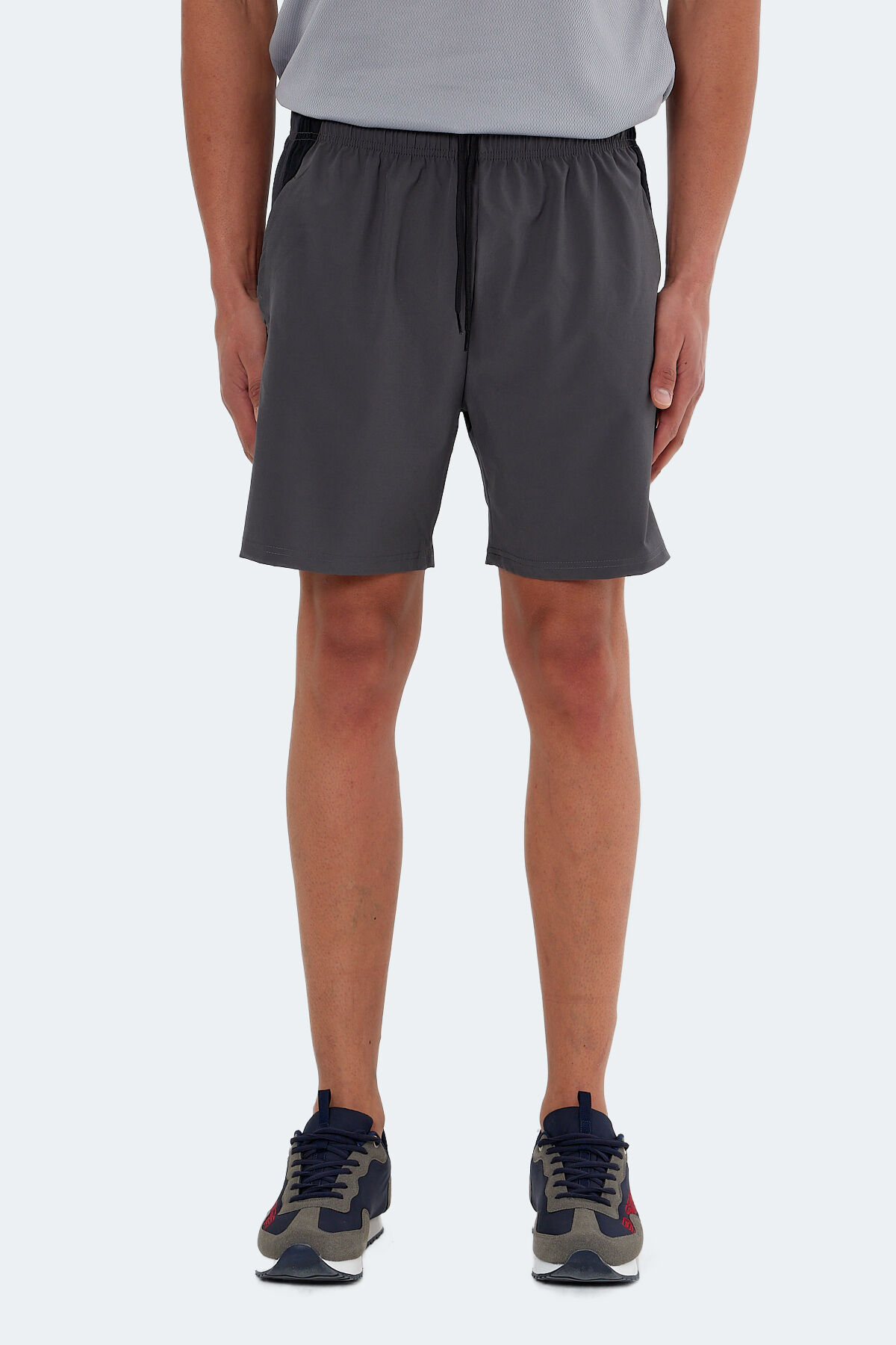 Slazenger RANDI Erkek Cepli Fıtness Koyu Gri Şort