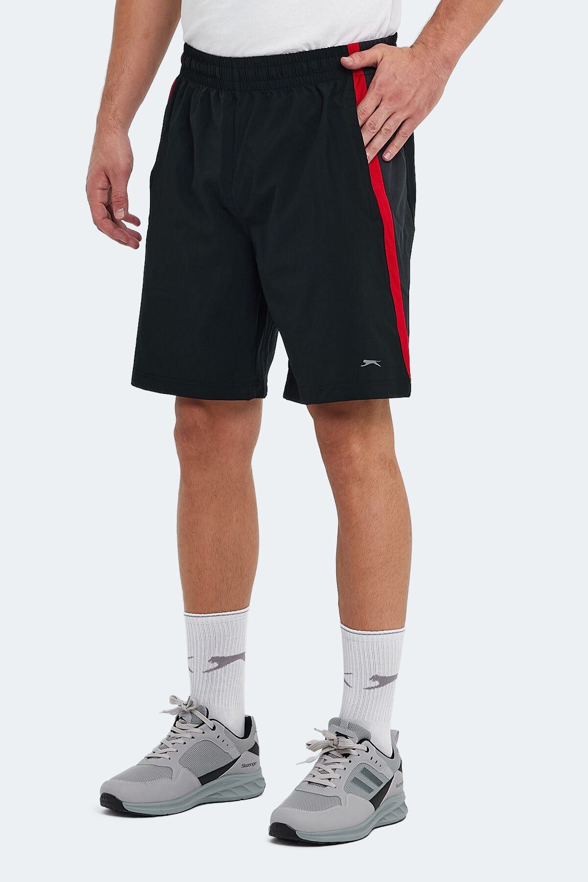 Slazenger RANDY Erkek Cepli Fıtness Siyah Şort