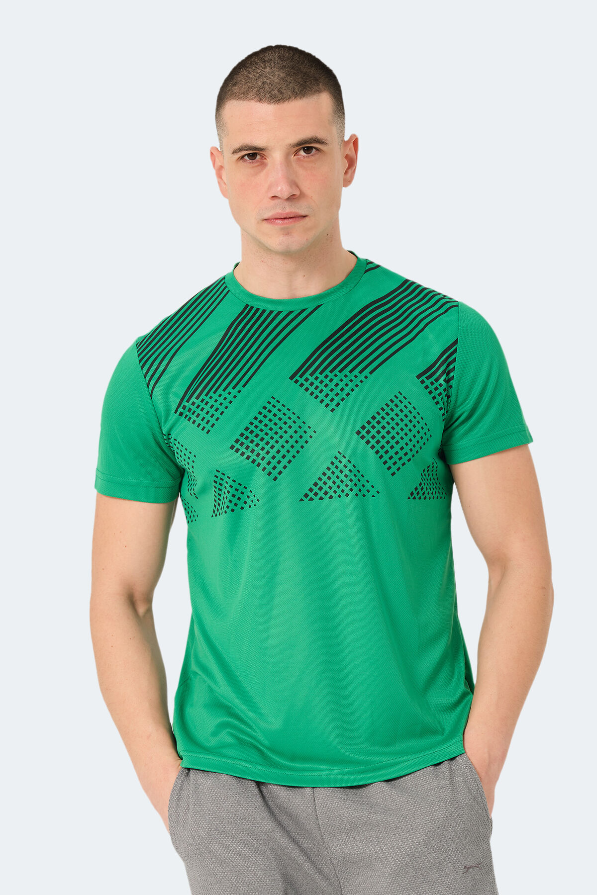 Slazenger RED IN Erkek  Yeşil Tişört