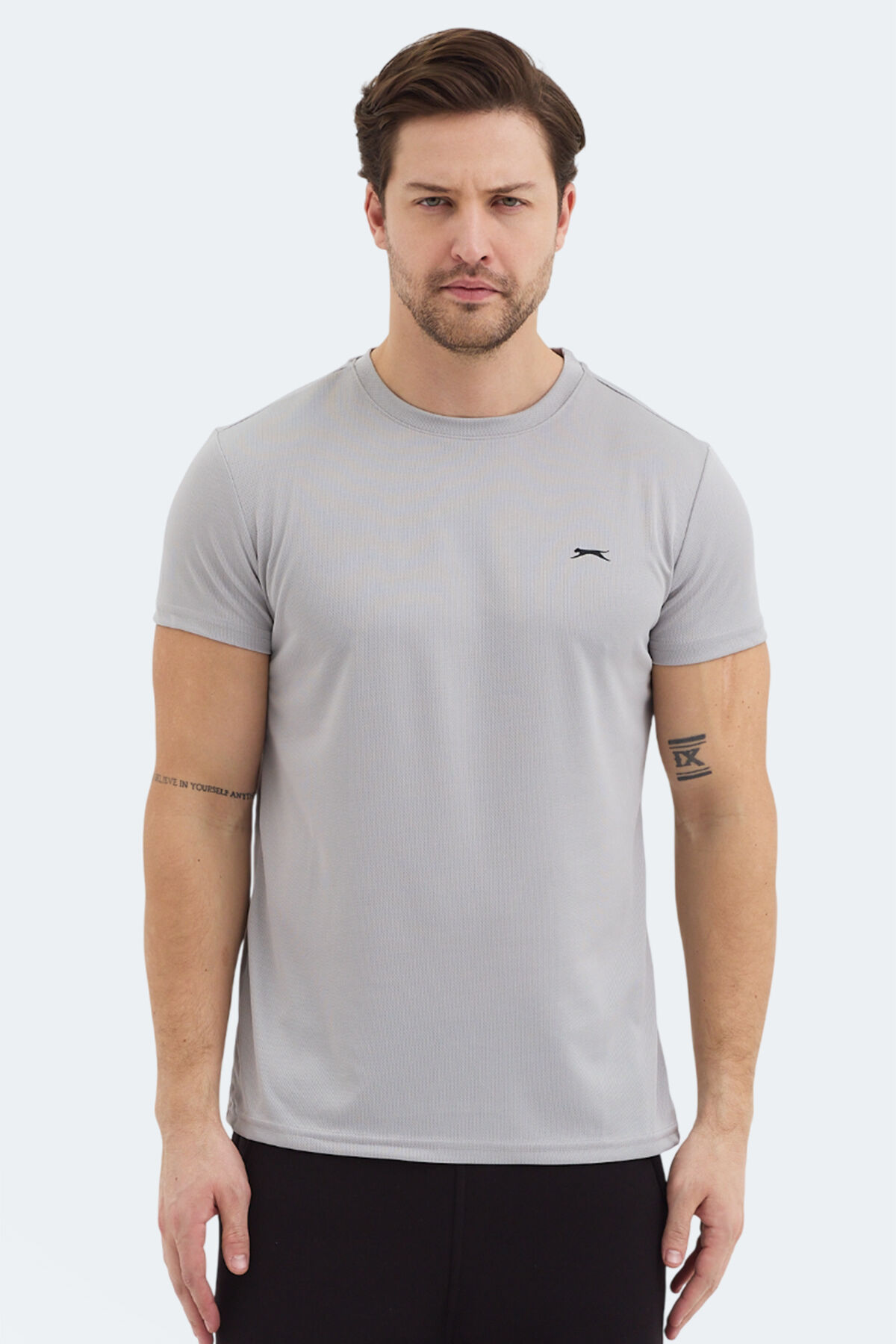 Slazenger REPUBLIC Erkek  Açık Gri Tişört