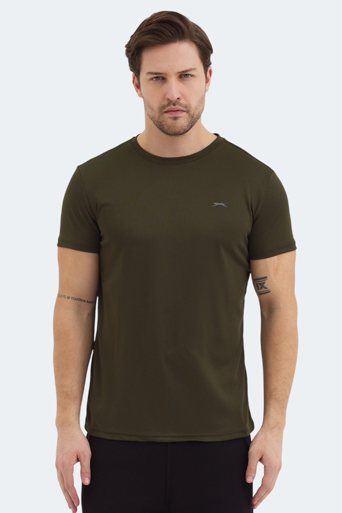 Slazenger REPUBLIC Erkek  Haki Tişört