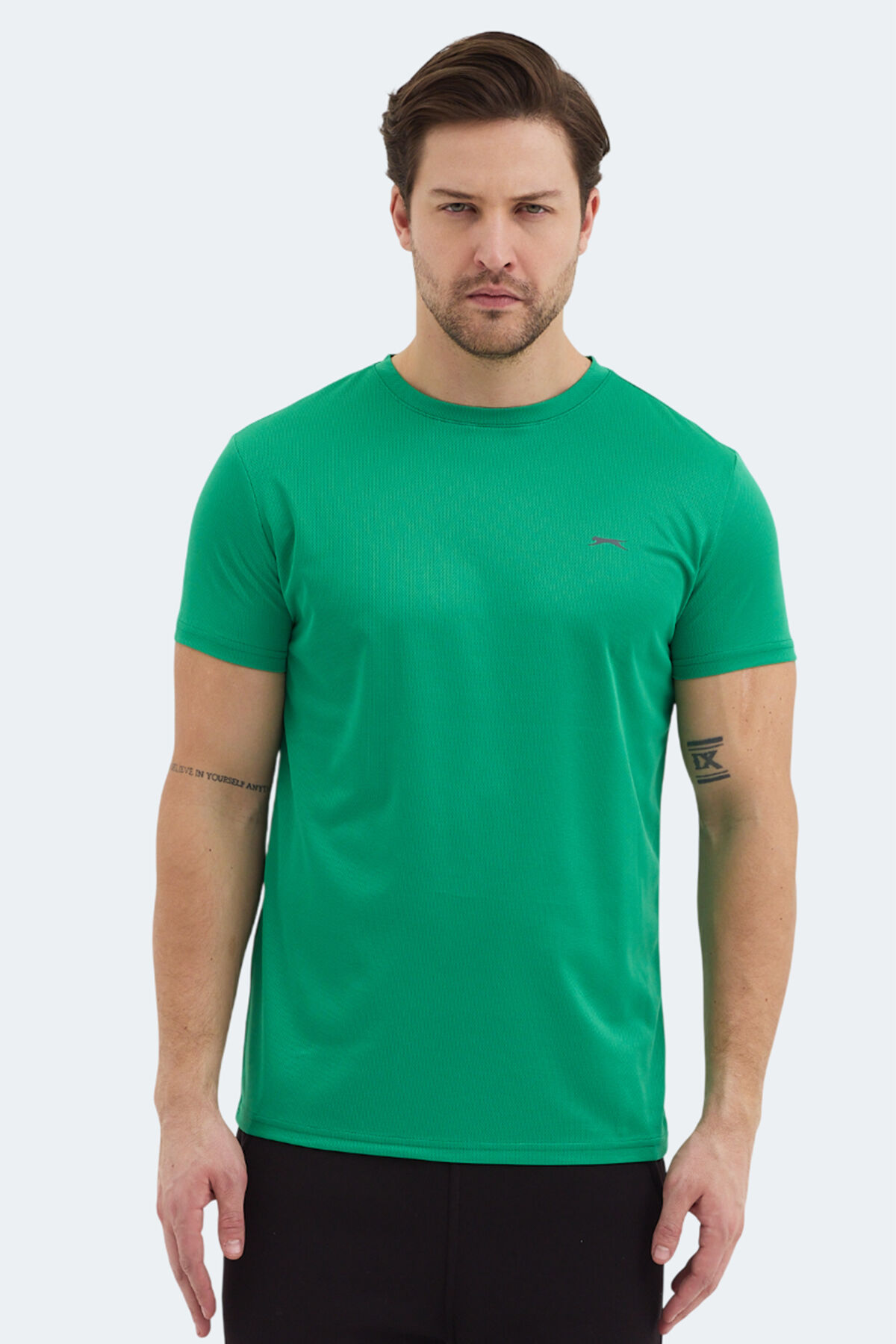 Slazenger REPUBLIC Erkek  Yeşil Tişört