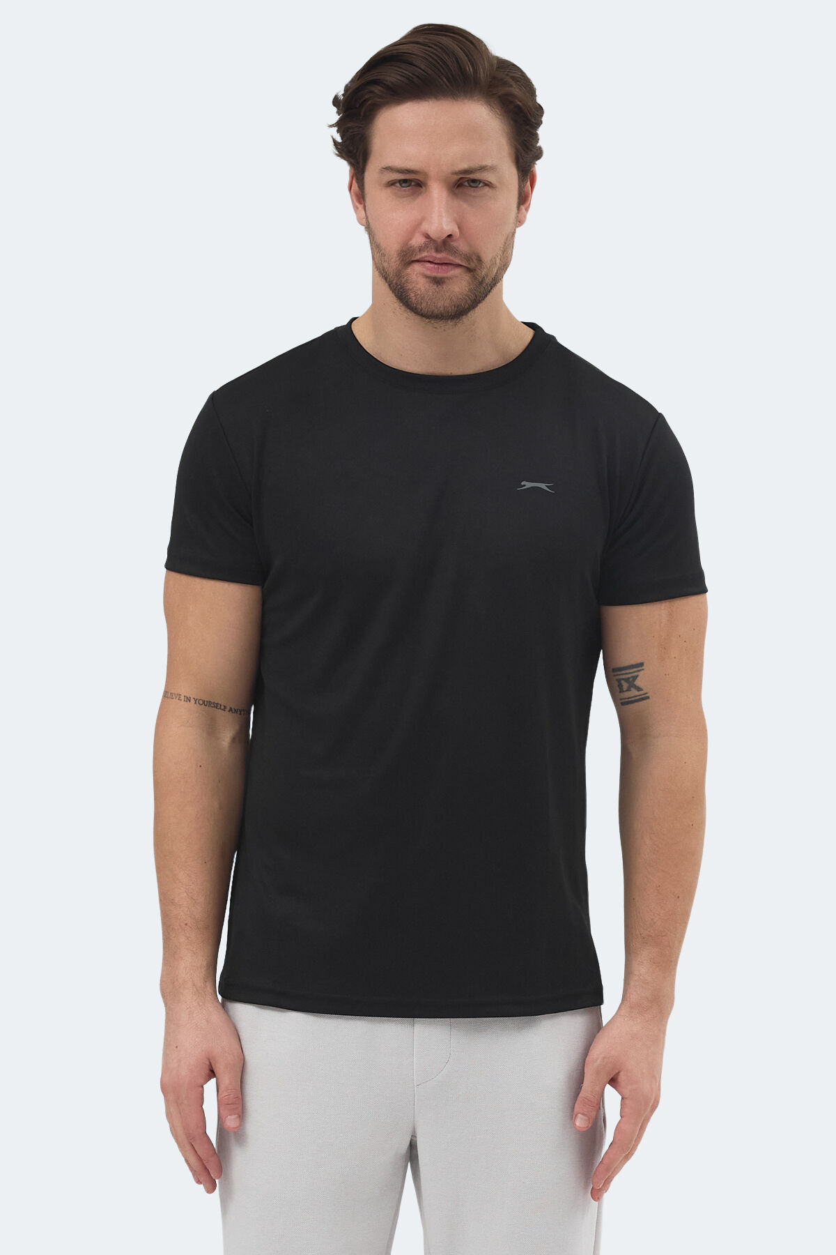 Slazenger REPUBLIC Erkek  Siyah Tişört