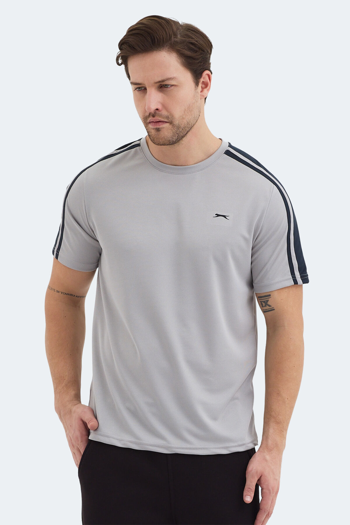 Slazenger REWIND Erkek  Gri Tişört