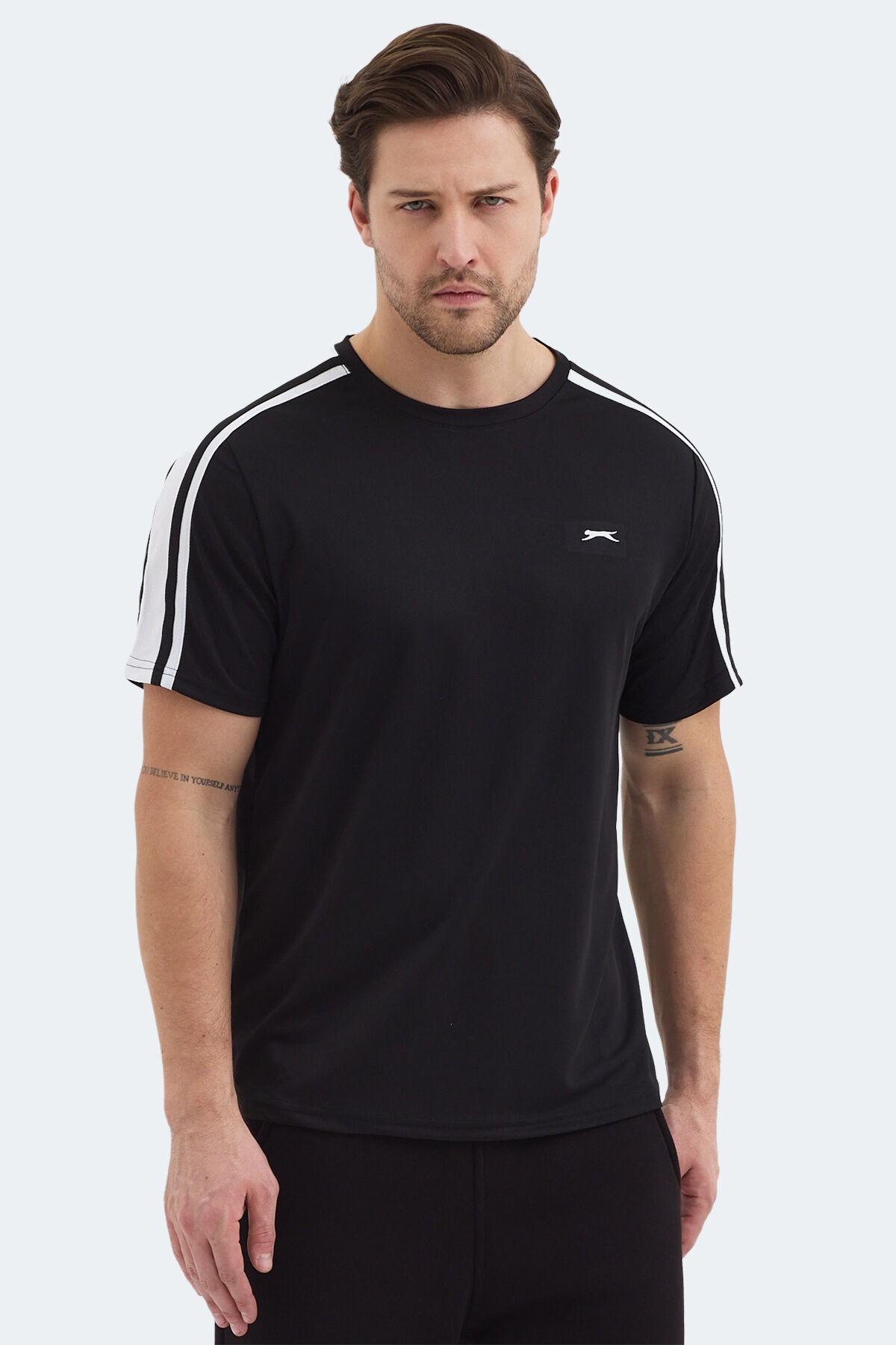 Slazenger REWIND Erkek  Siyah Tişört