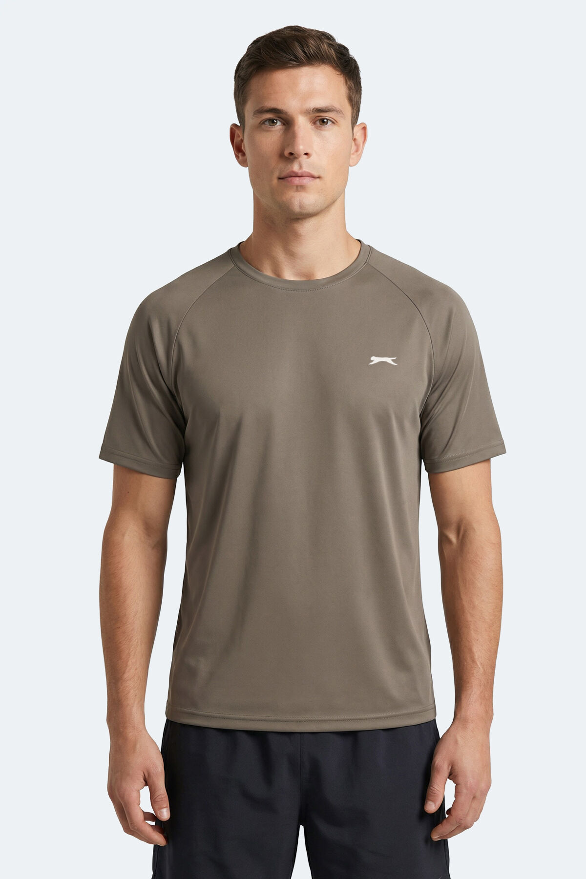 Slazenger RISING Erkek  Kahve Tişört