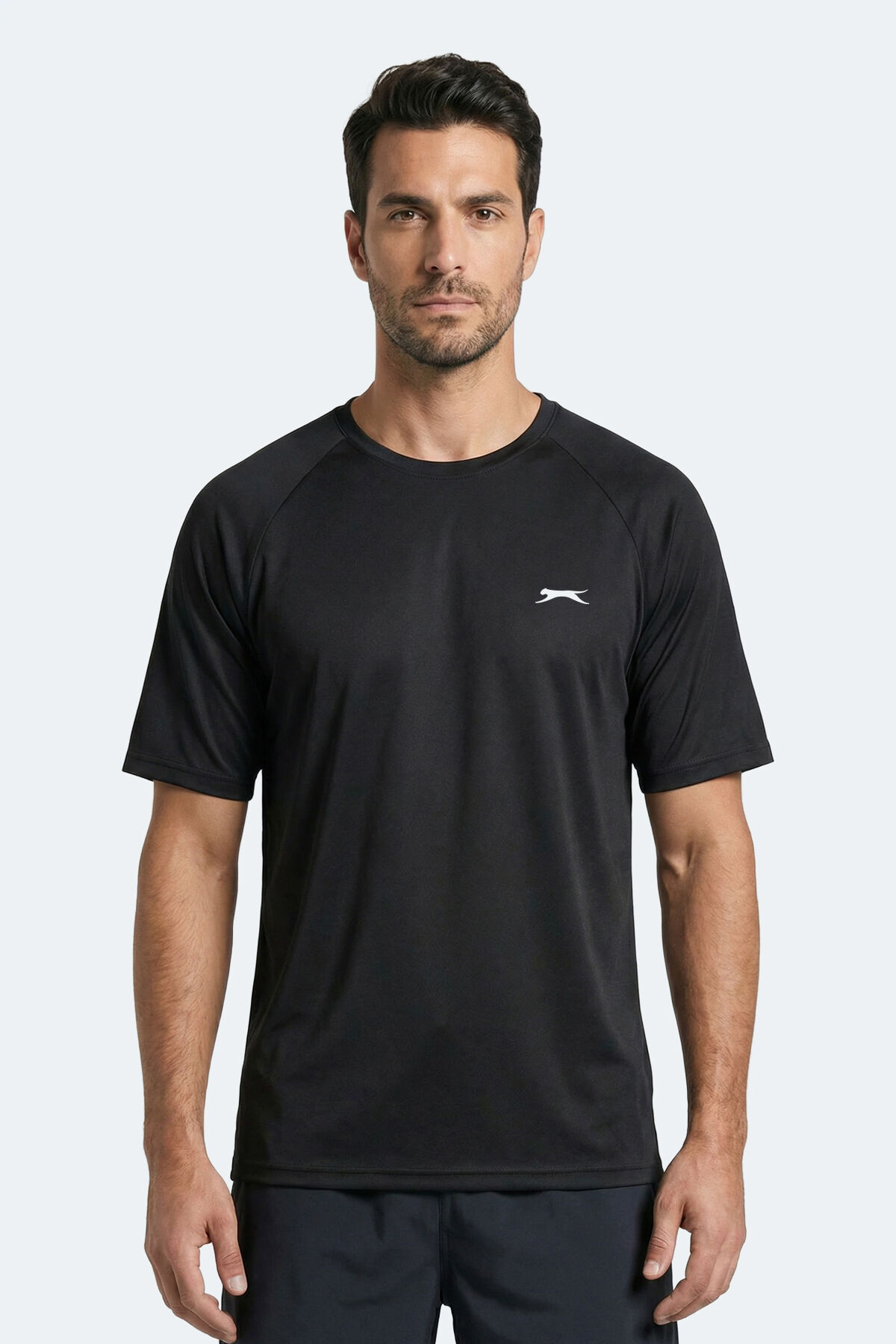Slazenger RISING Erkek  Siyah Tişört