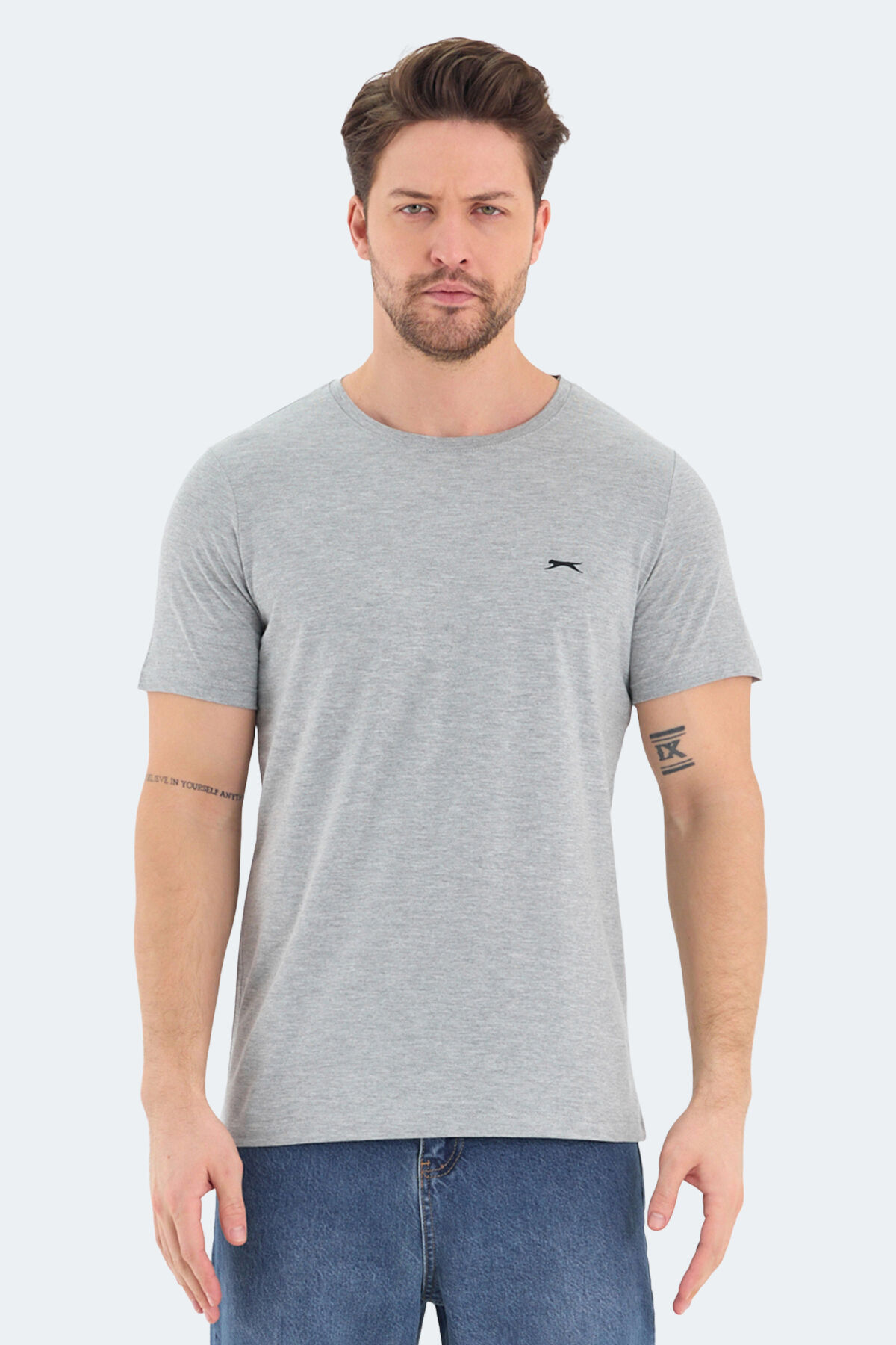 Slazenger ROSALVA Erkek  Gri Tişört