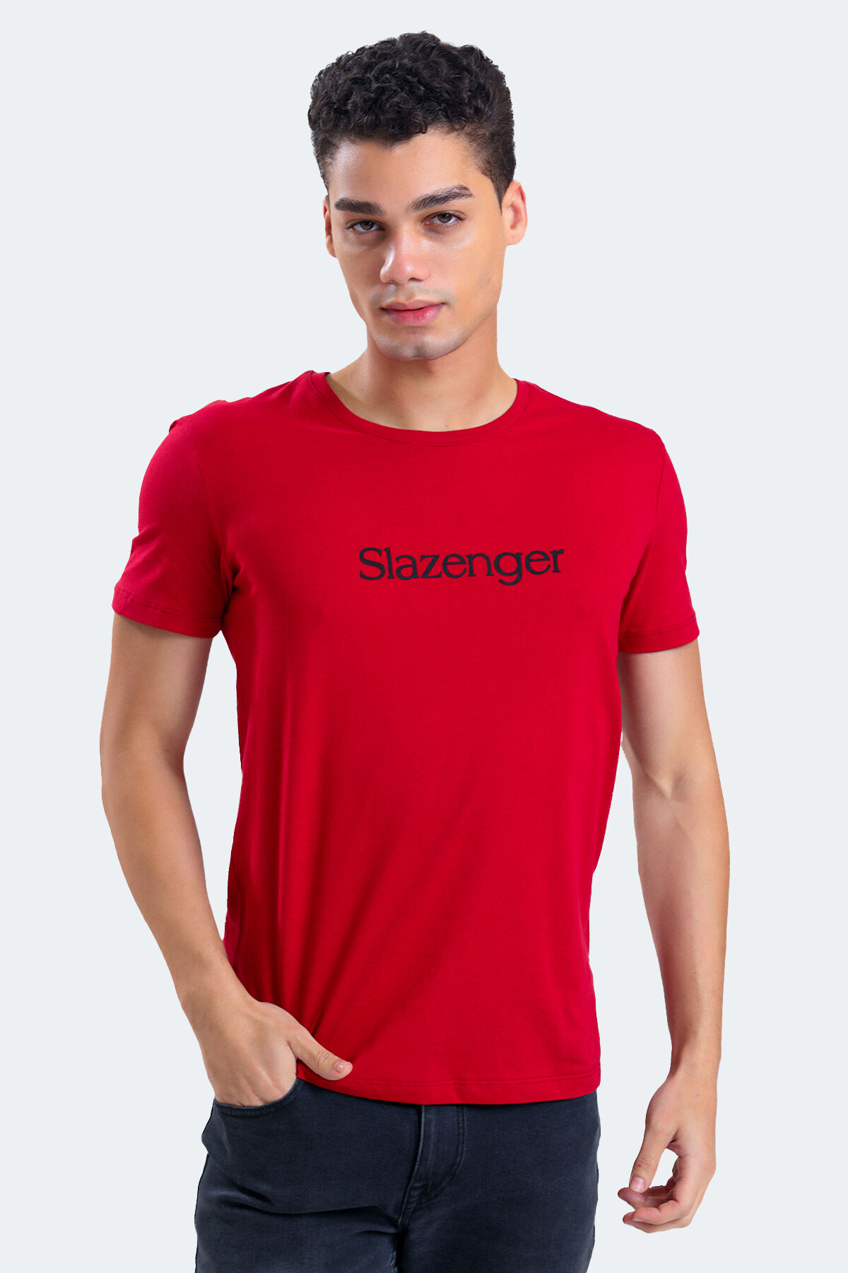 Slazenger SABE I Erkek  Bordo Tişört