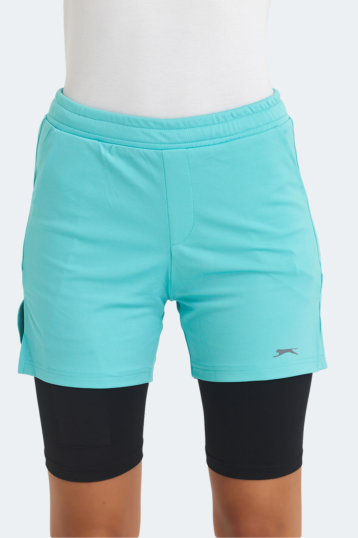 Slazenger SABLE K IN Kadın Taytlı Turkuaz Şort