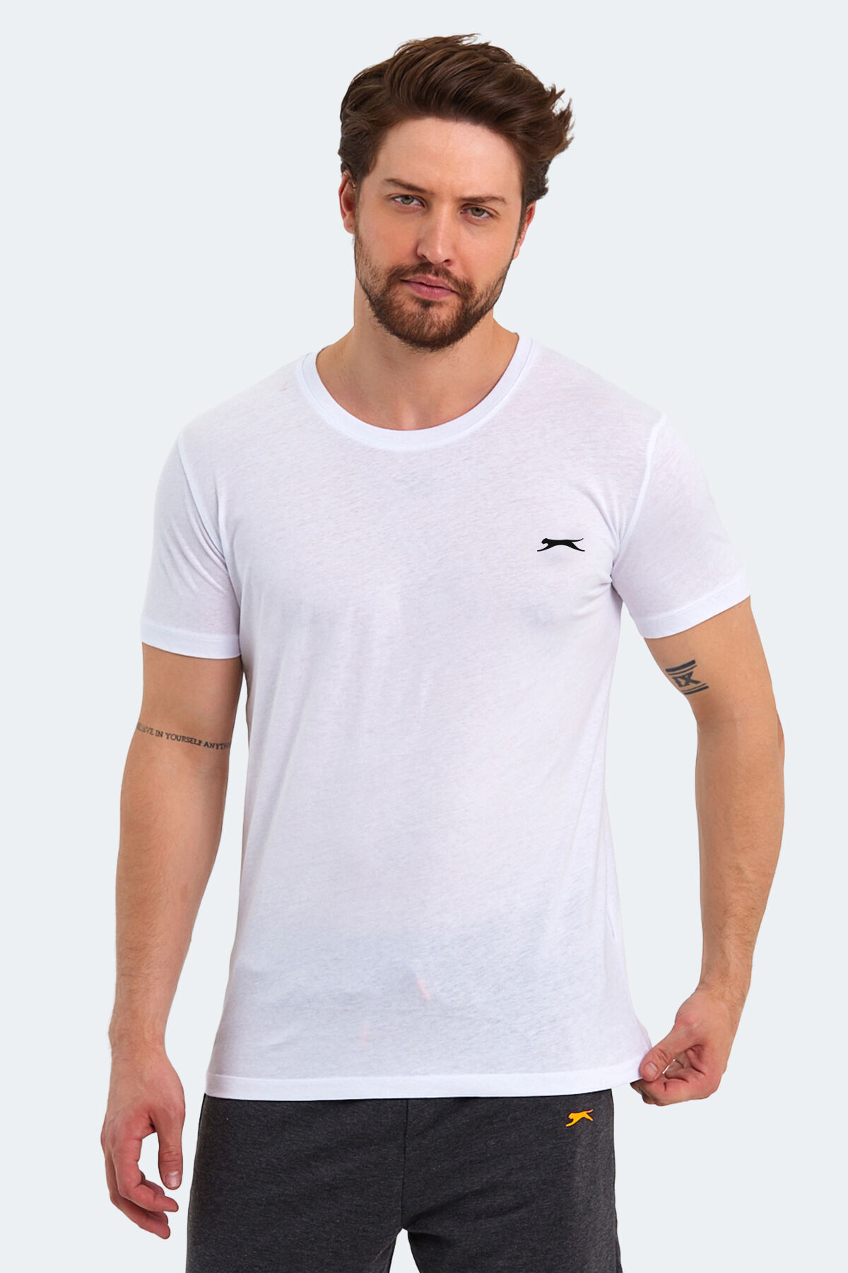 Slazenger SANDER KTN Erkek  Beyaz Tişört