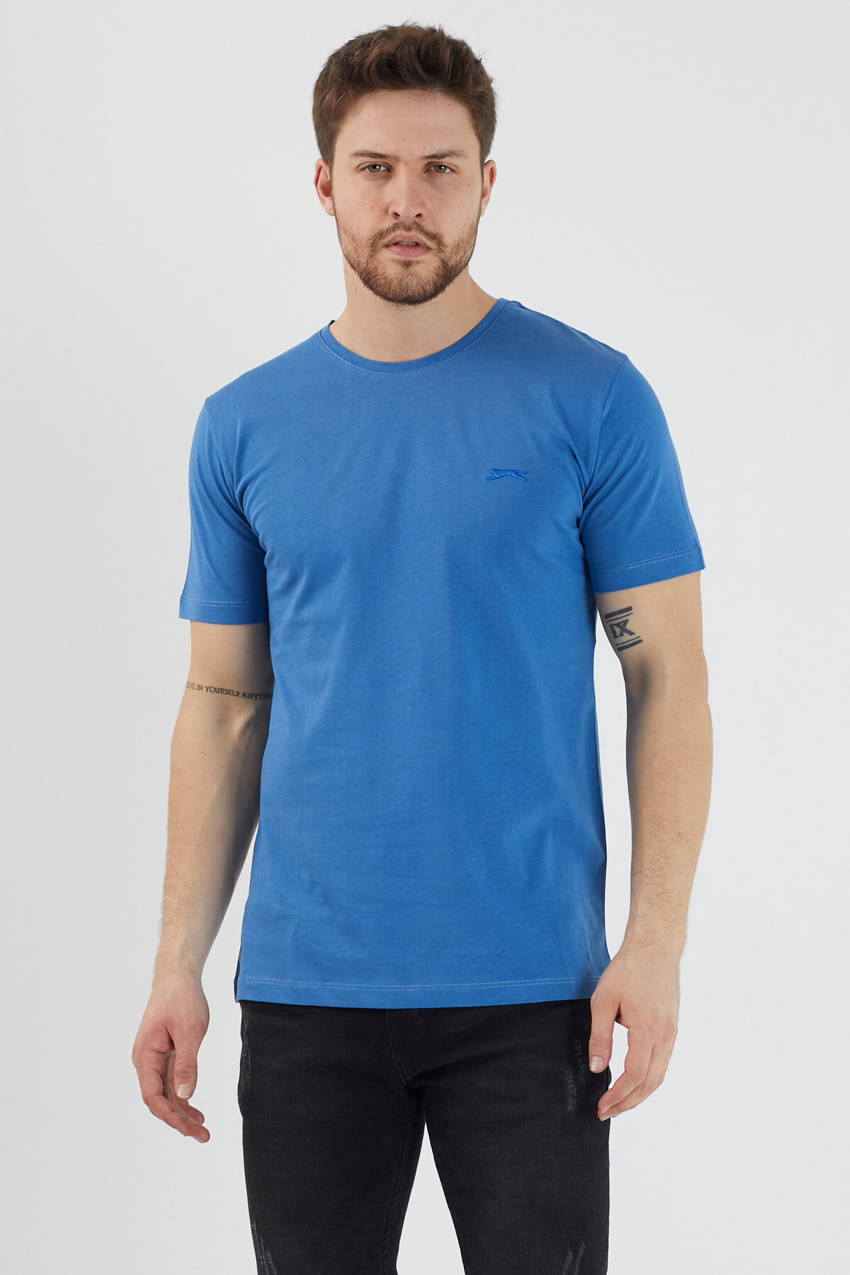 Slazenger SANDER KTN Erkek  Indigo Tişört