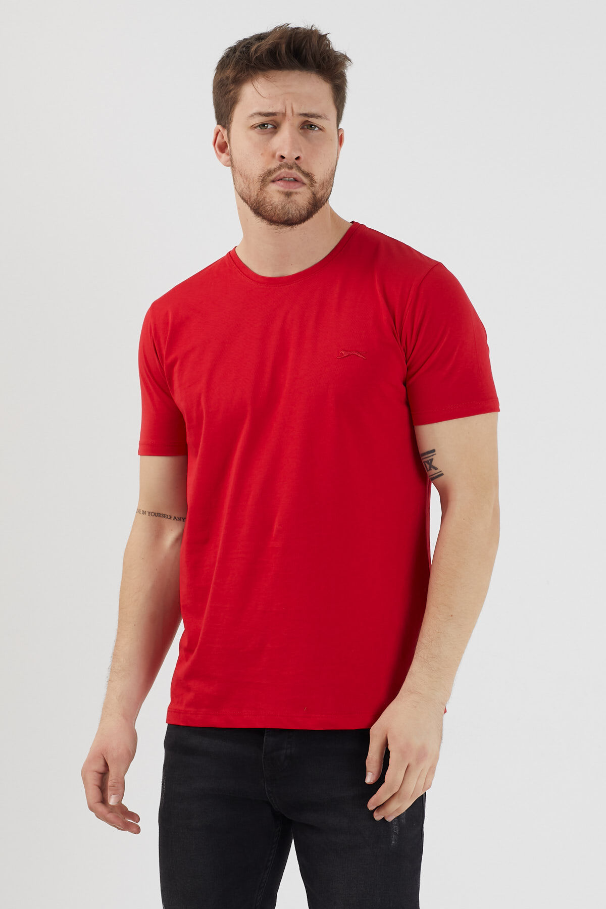 Slazenger SANDER KTN Erkek  Kırmızı Tişört
