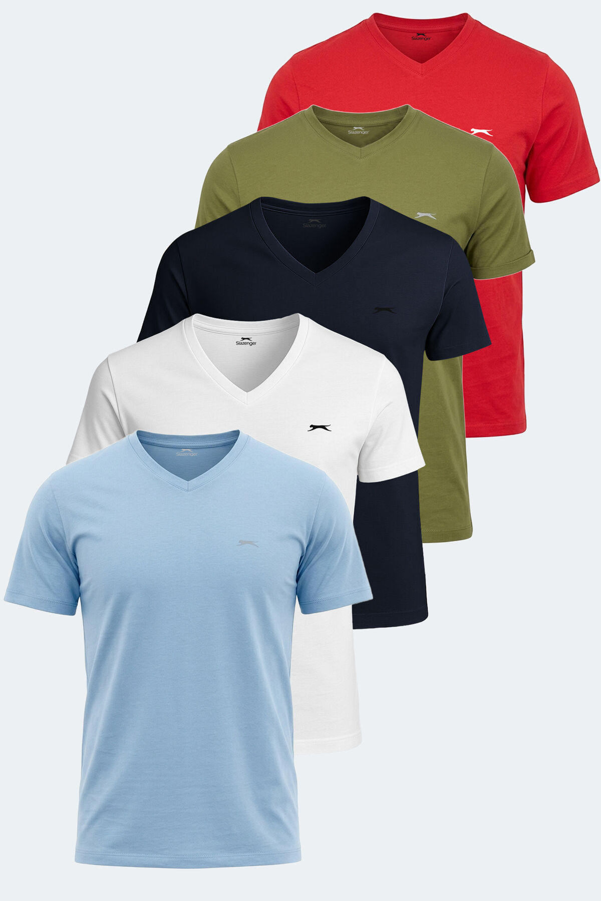 Slazenger SARGON 5 li Set Erkek   Tişört