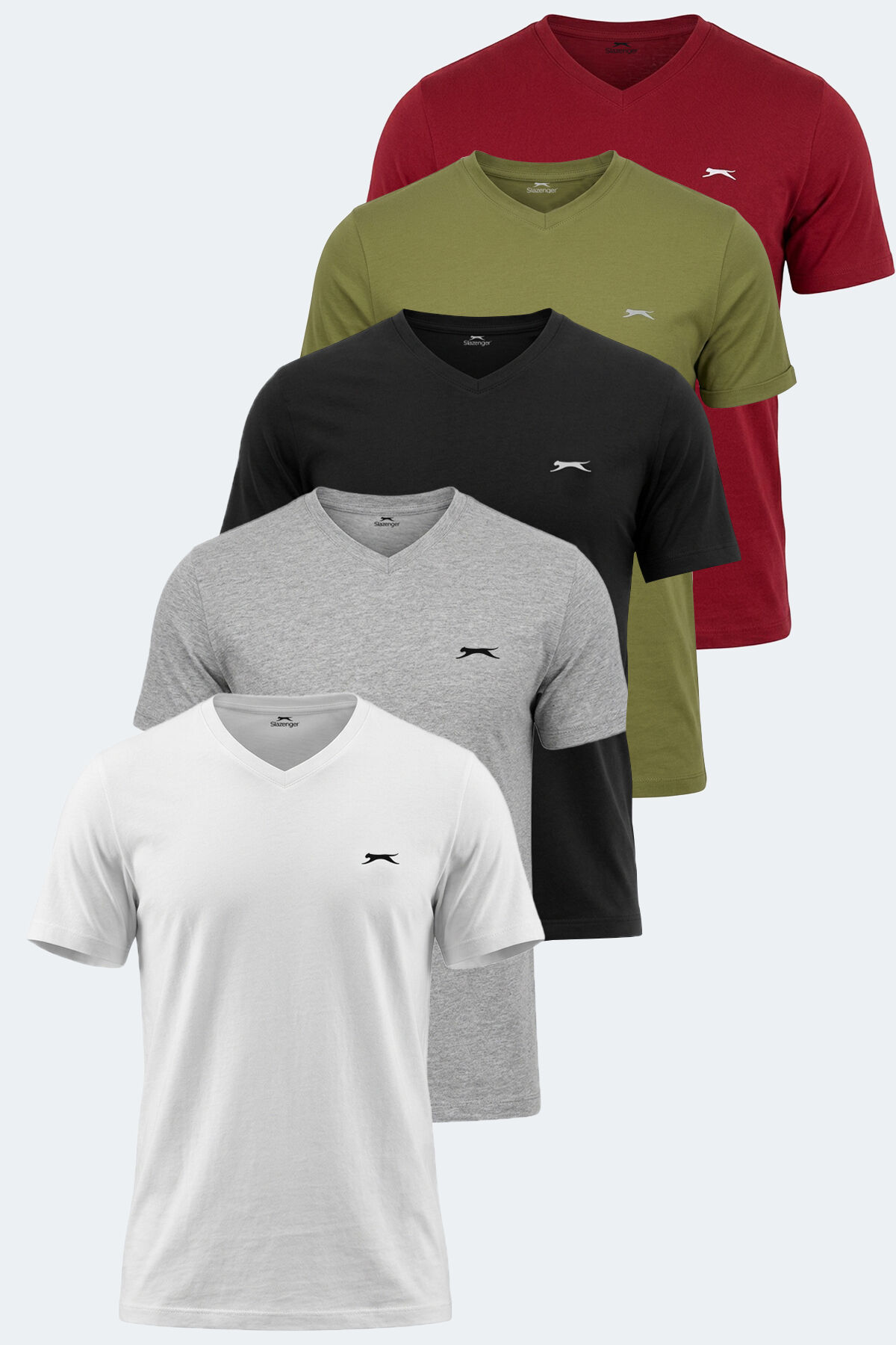 Slazenger SARGON 5 li Set Erkek   Tişört