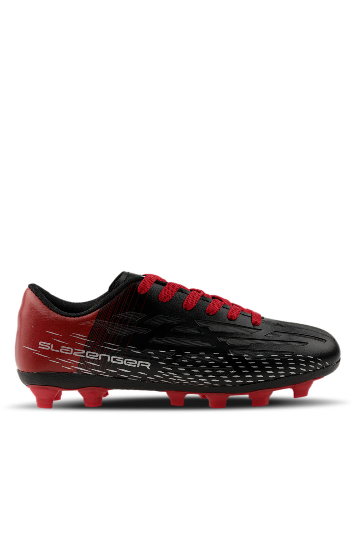 Slazenger SCORE I KR Erkek Krampon Siyah / Kırmızı Futbol Ayakkabısı