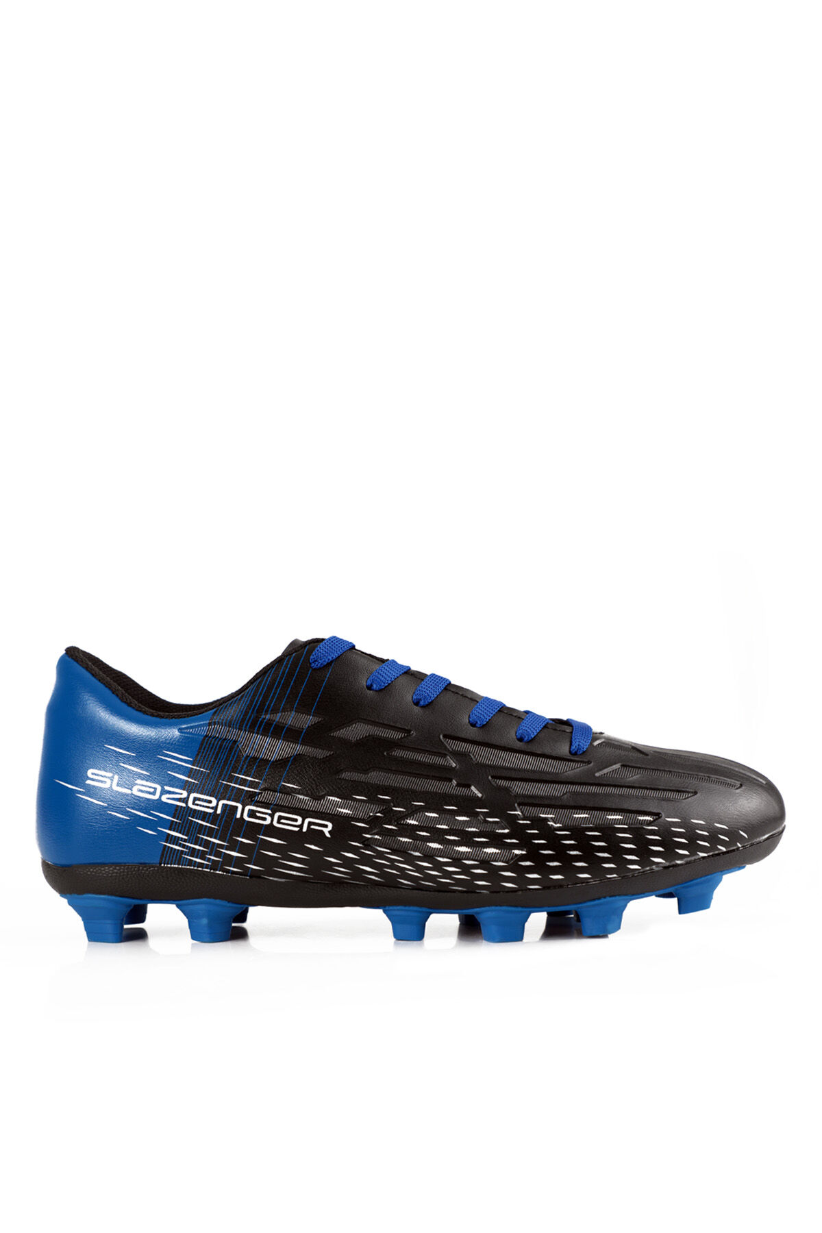 Slazenger SCORE I KR Erkek Krampon Siyah / Saks Mavi Futbol Ayakkabısı