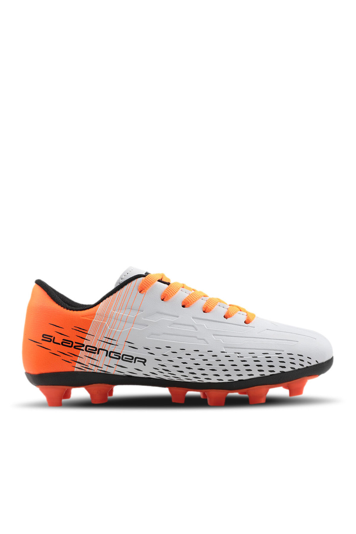 Slazenger SCORE I KRP Erkek Çocuk Krampon Beyaz / Turuncu Futbol Ayakkabısı
