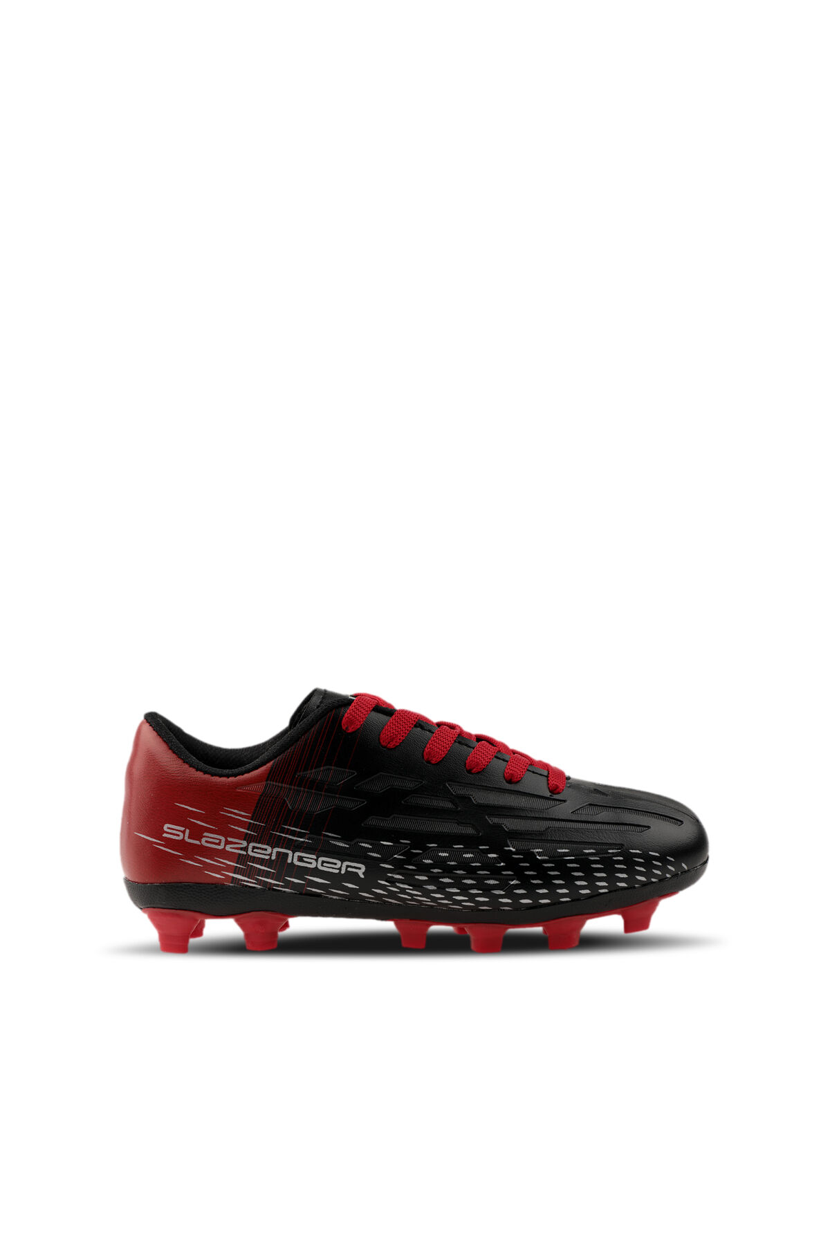 Slazenger SCORE I KRP Erkek Çocuk Krampon Siyah / Kırmızı Futbol Ayakkabısı