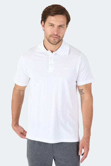 Slazenger SOHO I Erkek Polo Yaka Beyaz Tişört - 1 Alana 1 Bedava