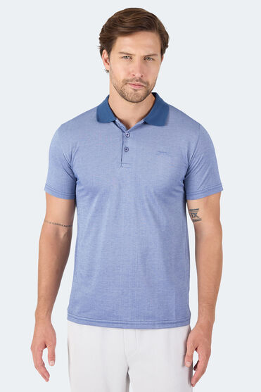 Slazenger SOHO I Erkek Polo Yaka Indigo Tişört - 1 Alana 1 Bedava