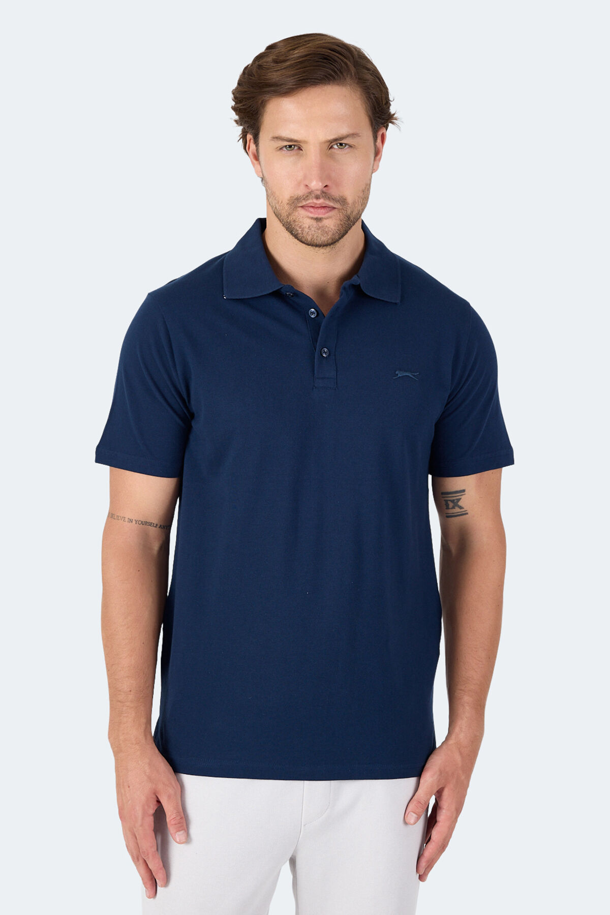 Slazenger SOHO I Erkek Polo Yaka Lacivert Tişört