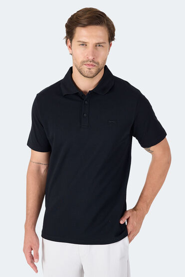 Slazenger SOHO I Erkek Polo Yaka Siyah Tişört - 1 Alana 1 Bedava