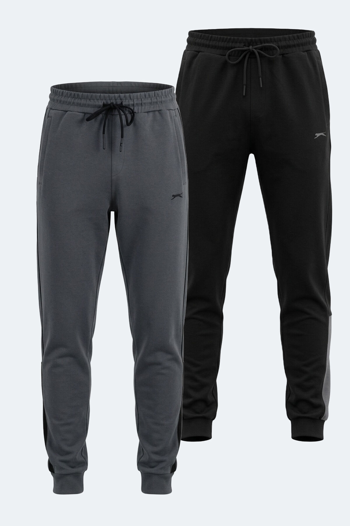 Slazenger VALARY 2 Lİ SET Erkek  Siyah - Koyu Gri Eşofman Altı