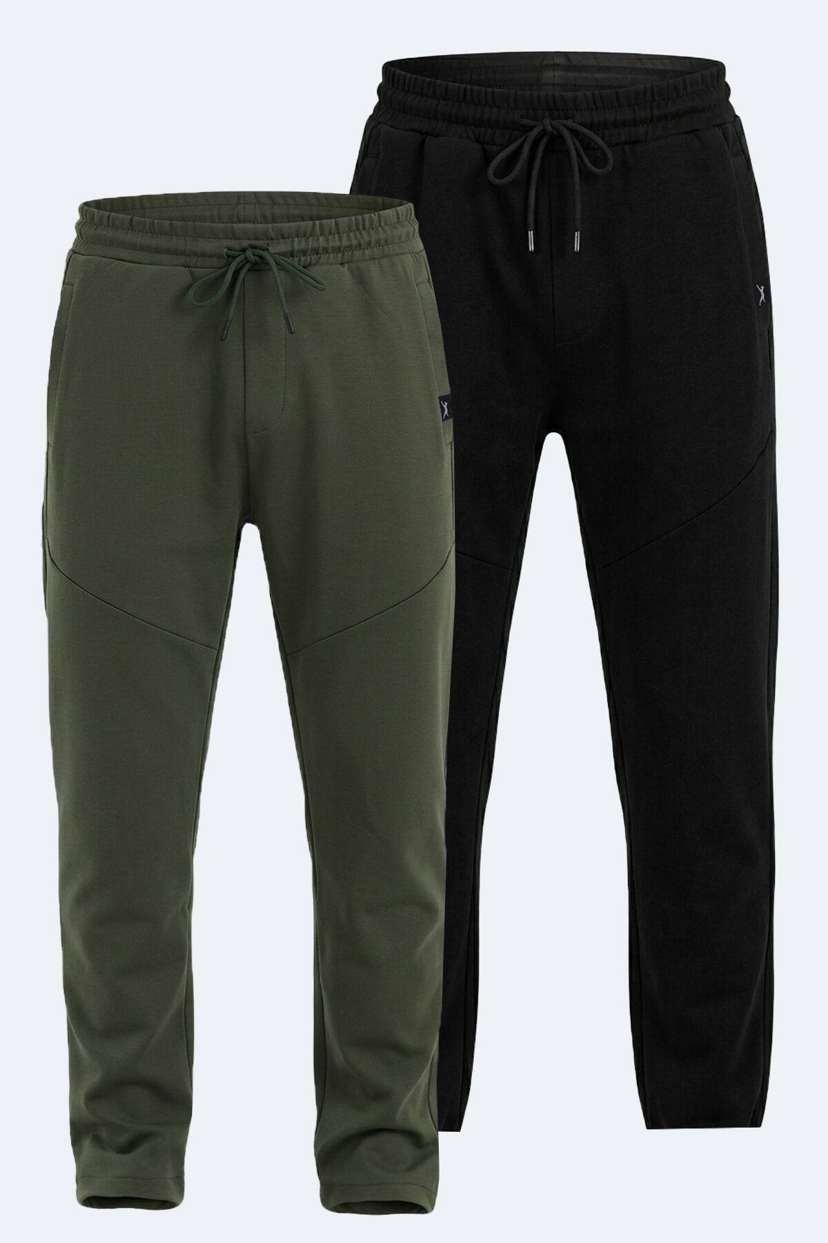 Slazenger VASHTI 2 Lİ SET Erkek  Siyah - Haki Eşofman Altı