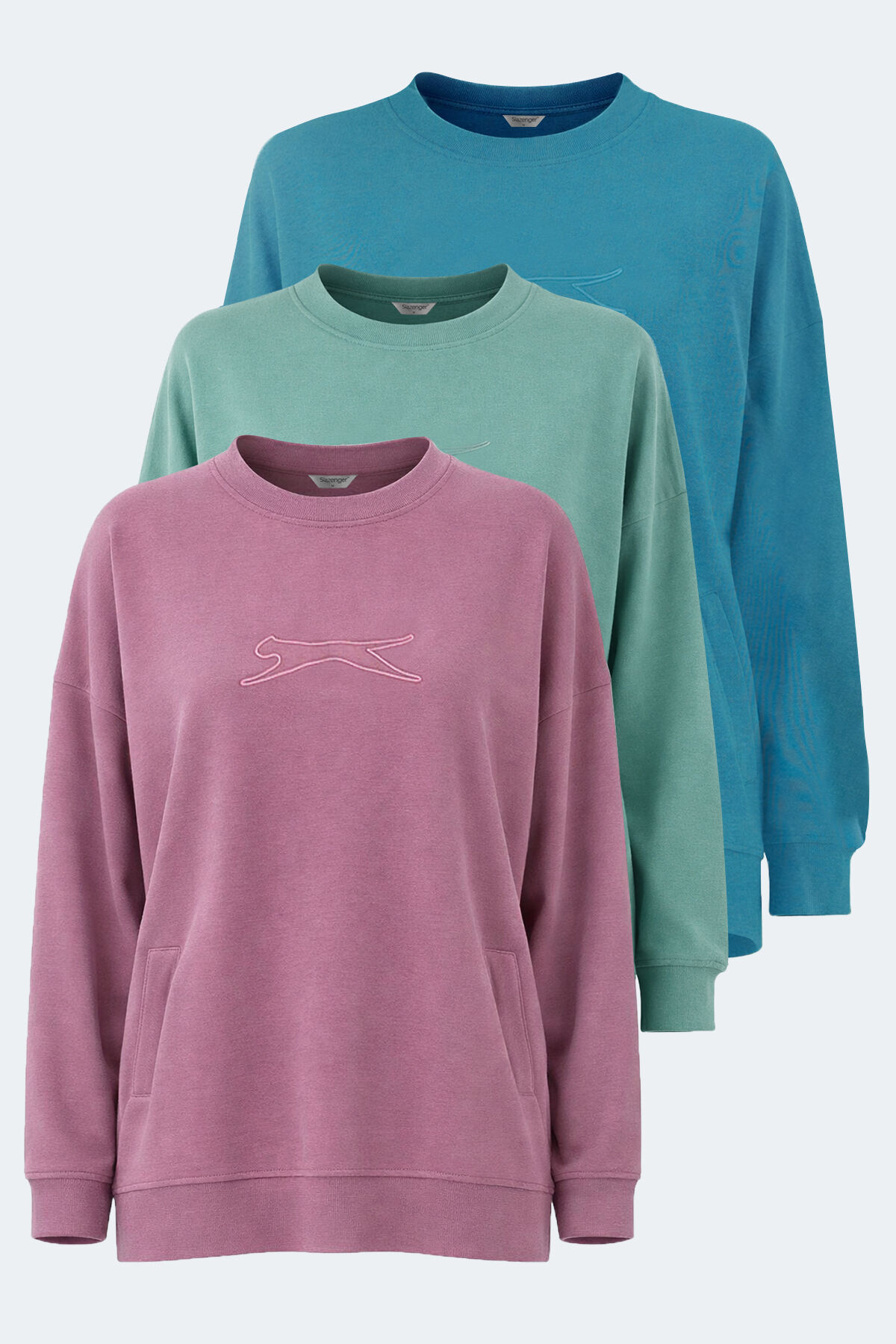 Slazenger VIKENTI SW 3 LÜ SET Kadın   Sweatshırt