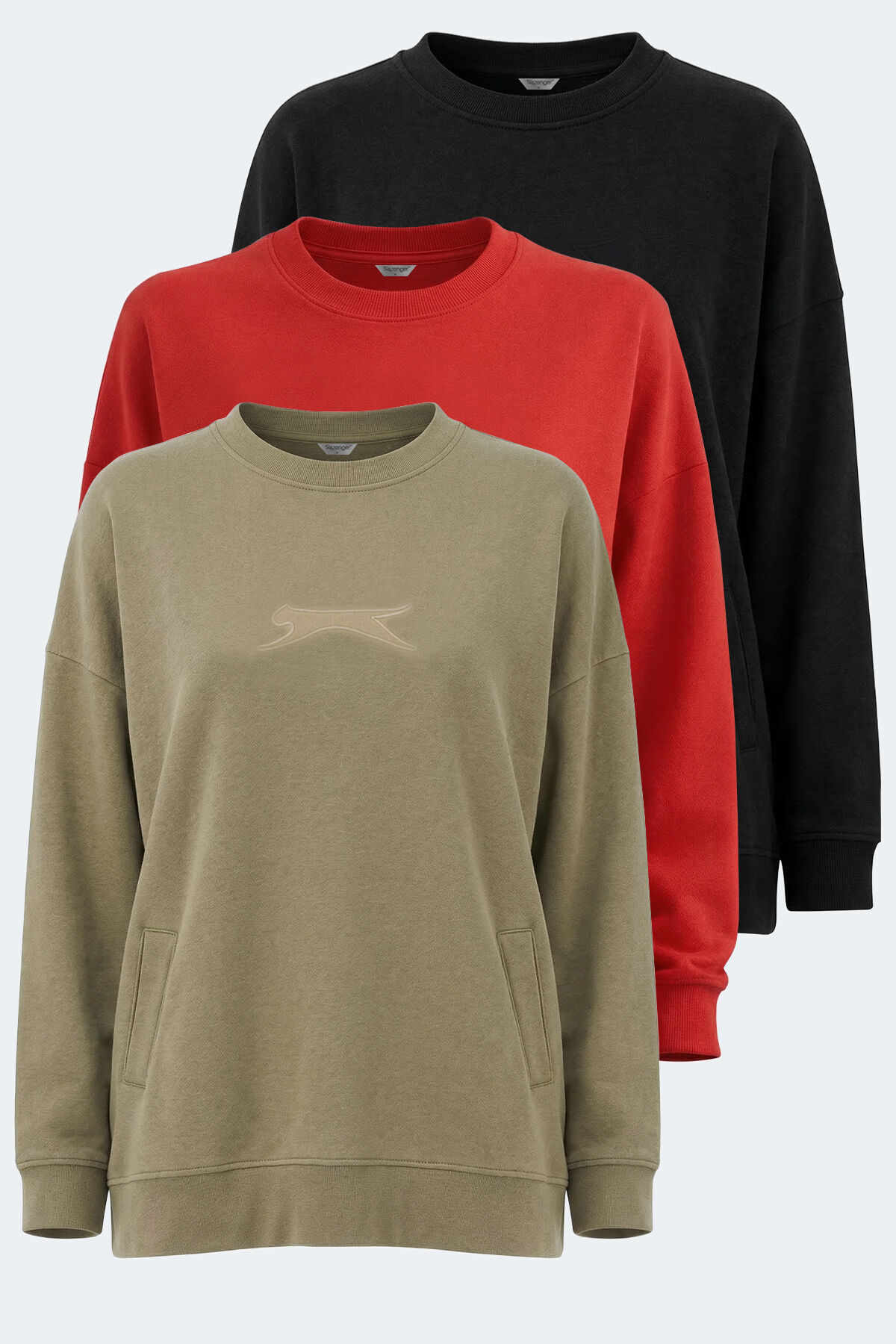 Slazenger VIKENTI SW 3 LÜ SET Kadın   Sweatshırt