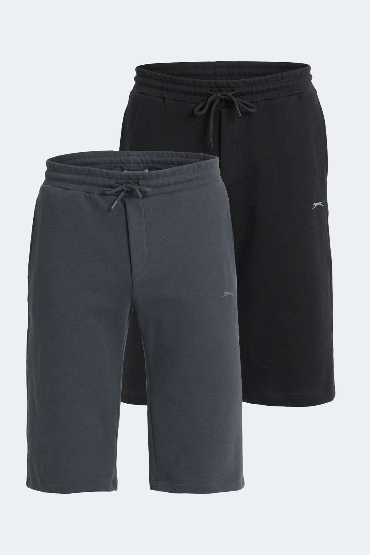 Slazenger VILJA 2 Lİ SET Erkek  Siyah - Koyu Gri Şort