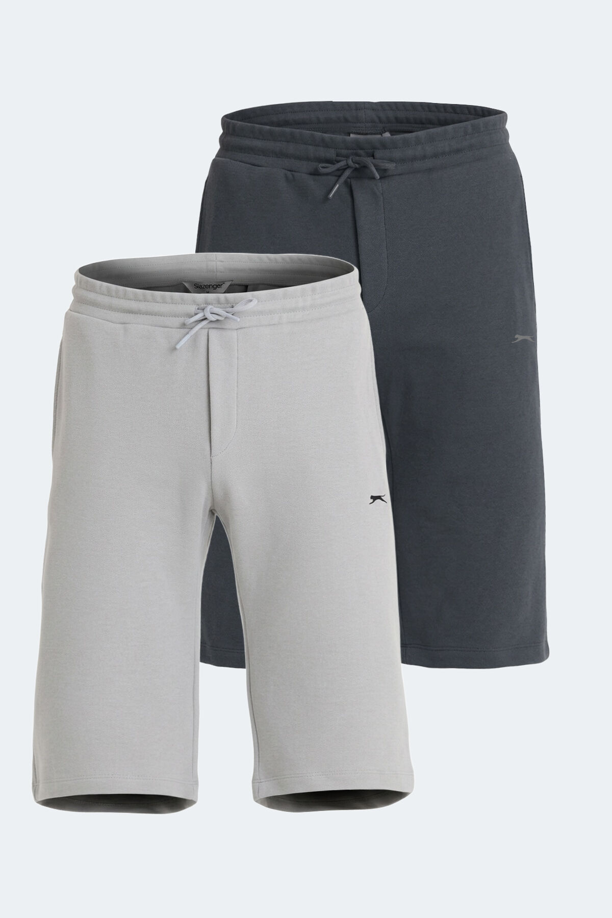 Slazenger VILJA 2 Lİ SET Erkek  Gri - Koyu Gri Şort
