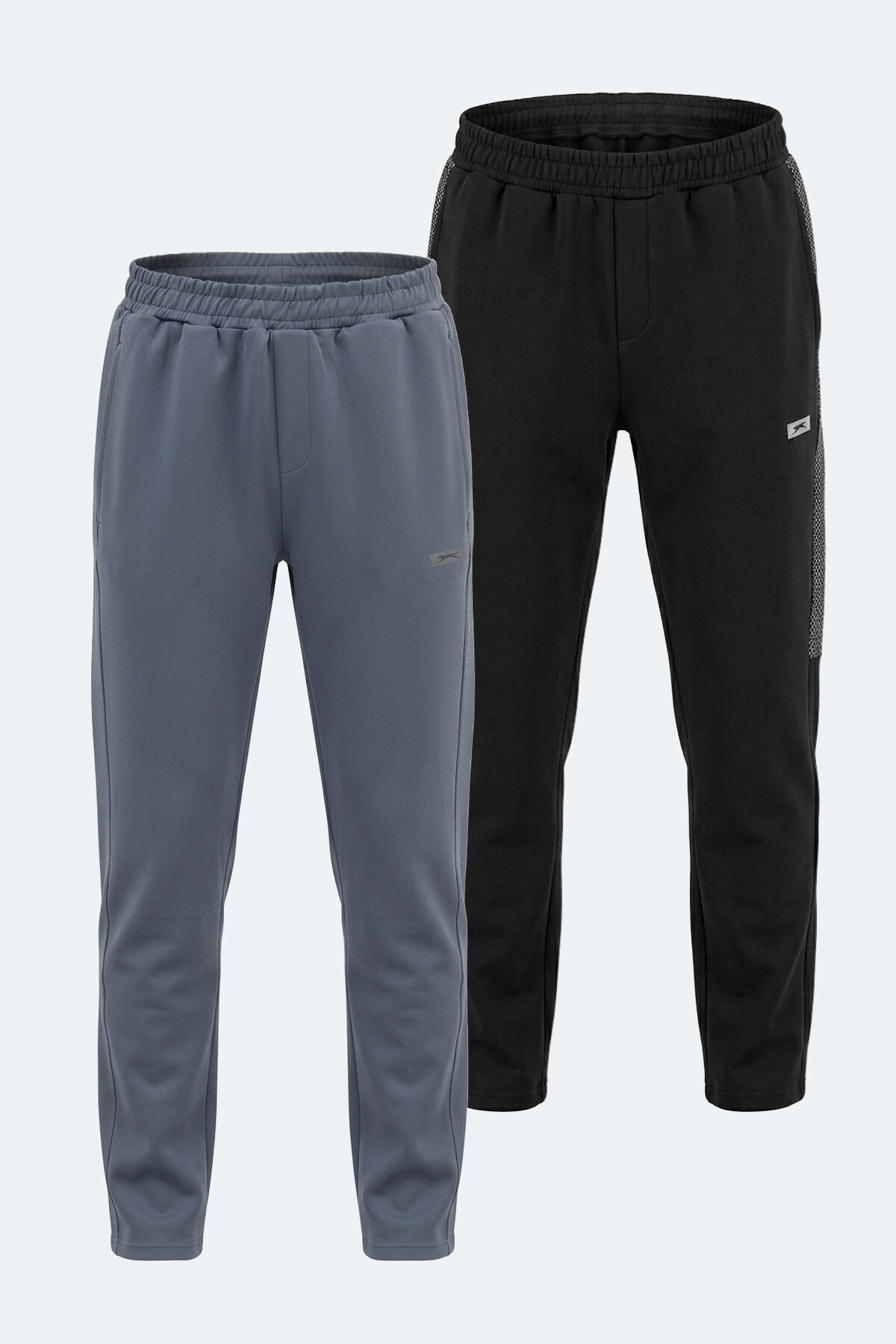 Slazenger VILPU 2 Lİ SET Erkek  Siyah - Koyu Gri Eşofman Altı