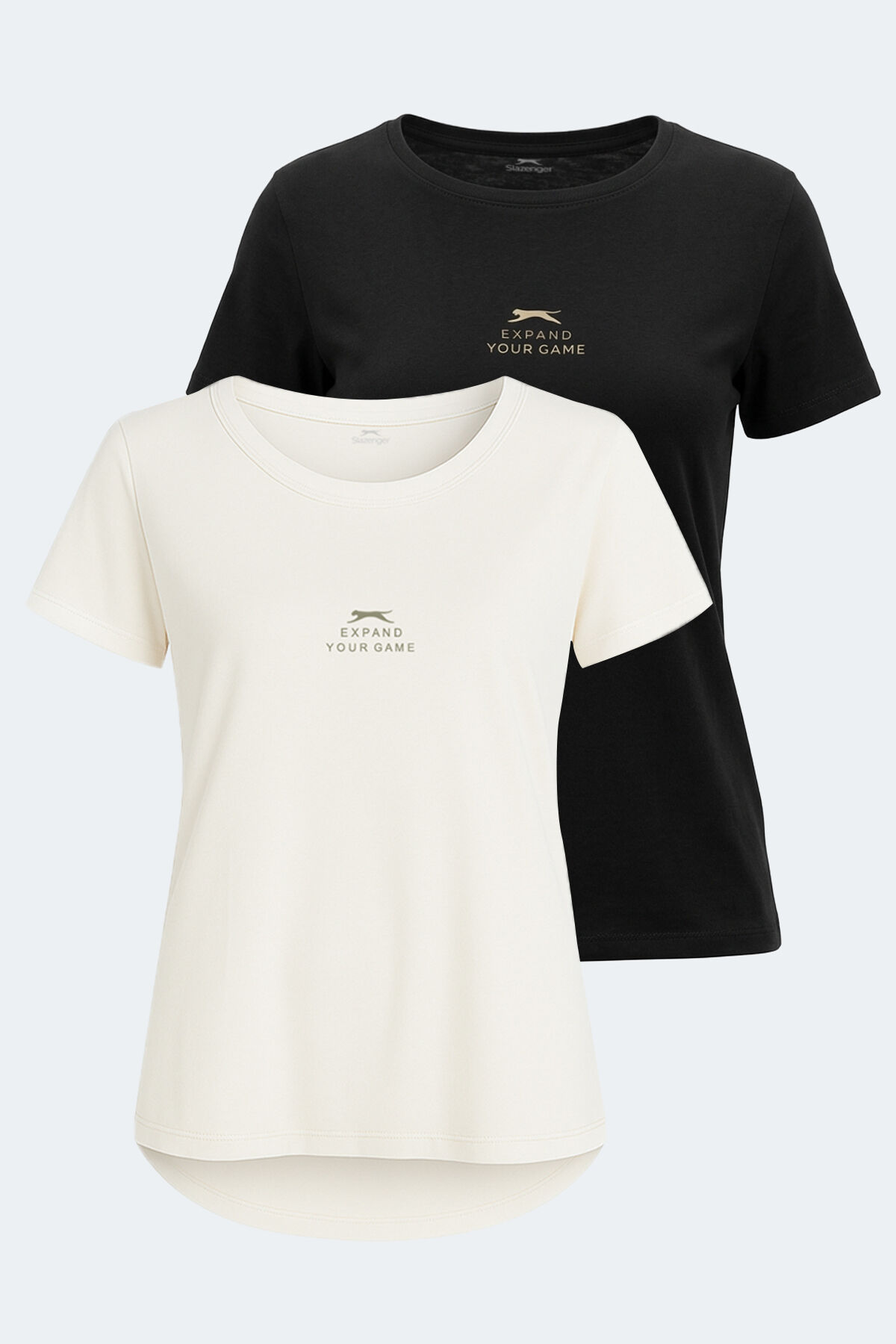 Slazenger VIRAJ 2 Lİ SET Kadın   Tişört