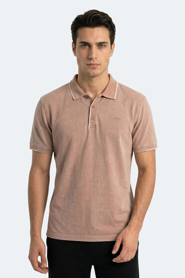 Slazenger ZALE Erkek Polo Yaka Bej Tişört
