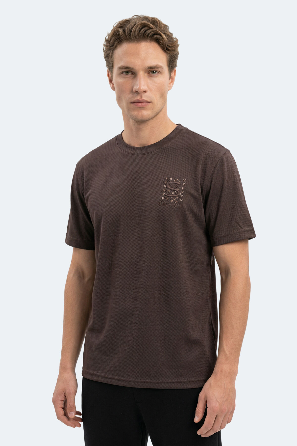 Slazenger ZEGNA Erkek  Kahve Tişört