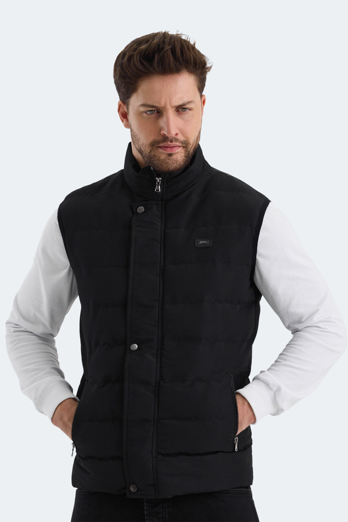 Slazenger ZULA IN Erkek Şişme Siyah Yelek