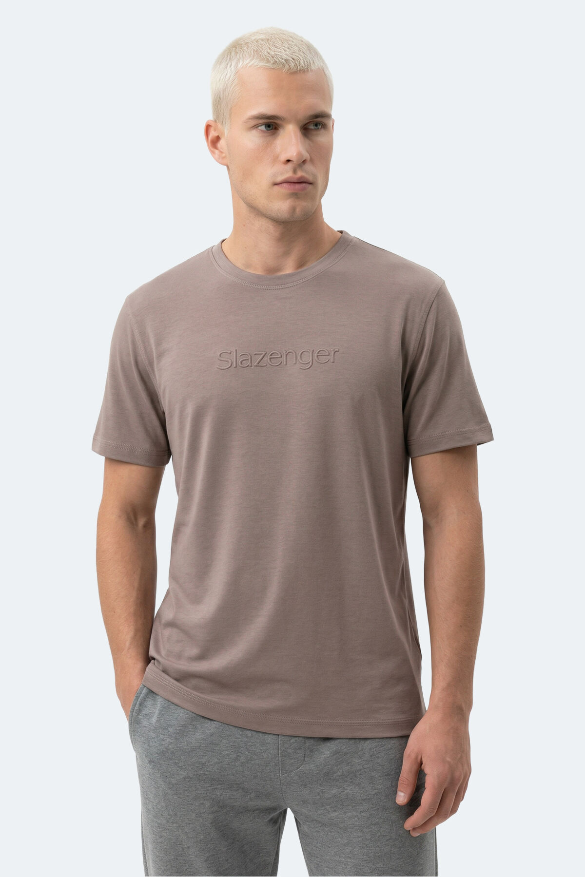 Slazenger ZURANIS Erkek  Kahve Tişört