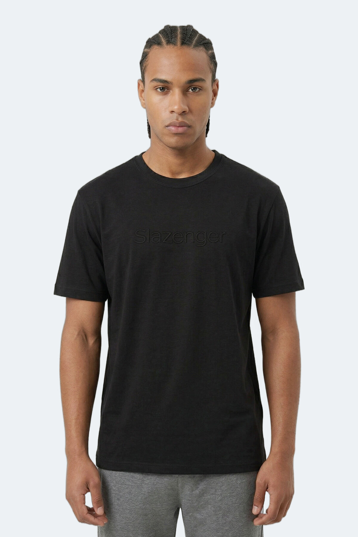 Slazenger ZURANIS Erkek  Siyah Tişört