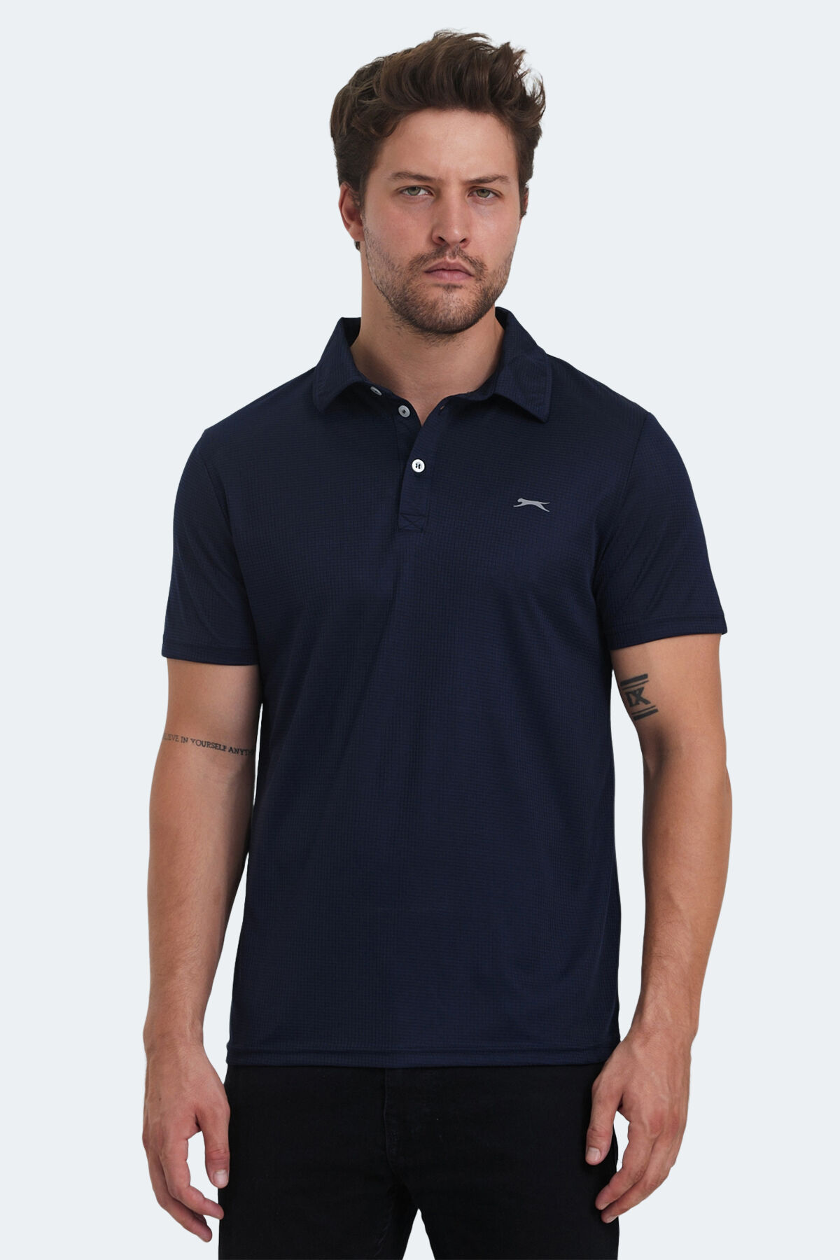 Slazenger SLOAN Erkek Polo Yaka Lacivert Tişört