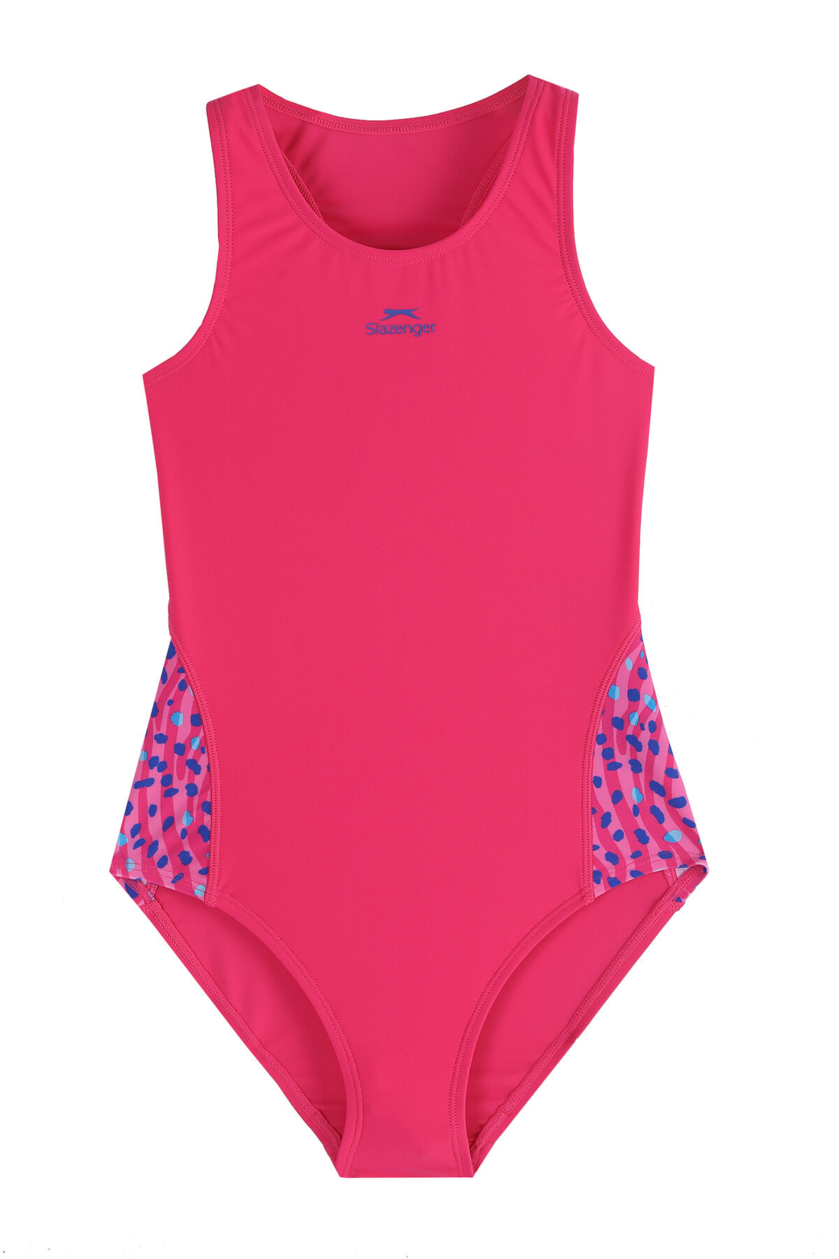 Slazenger Spl RacerBlk Kız Çocuk  Mor Mayo